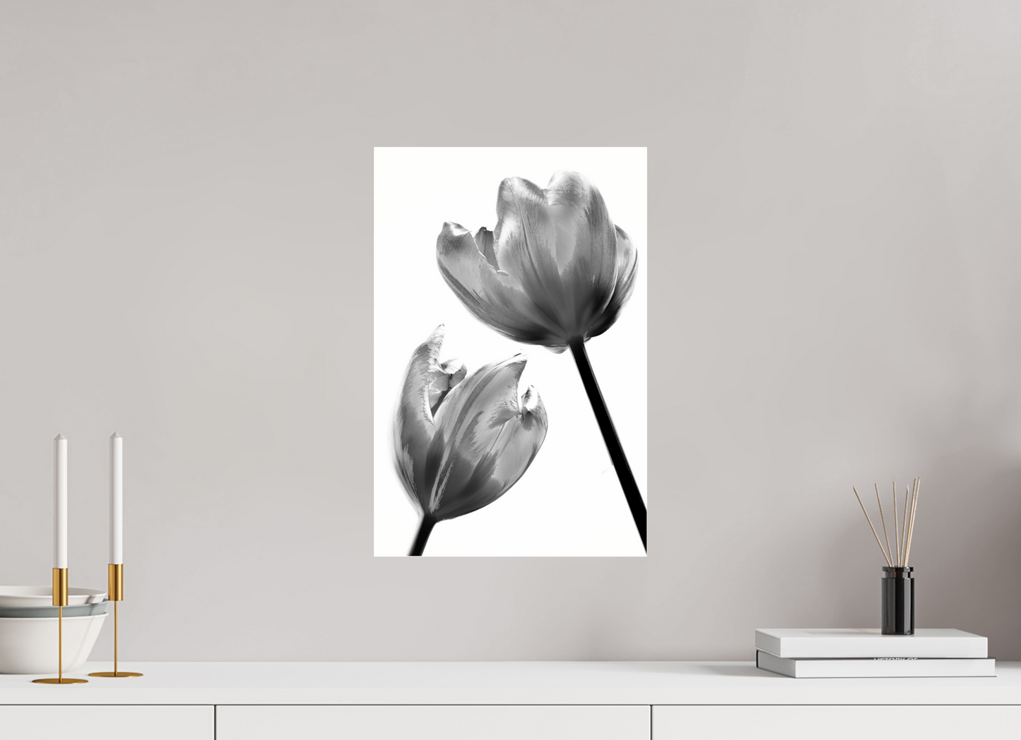 30 x 45 cm, Glänzender Foto-Abzug Acrylglas Tulpe-09