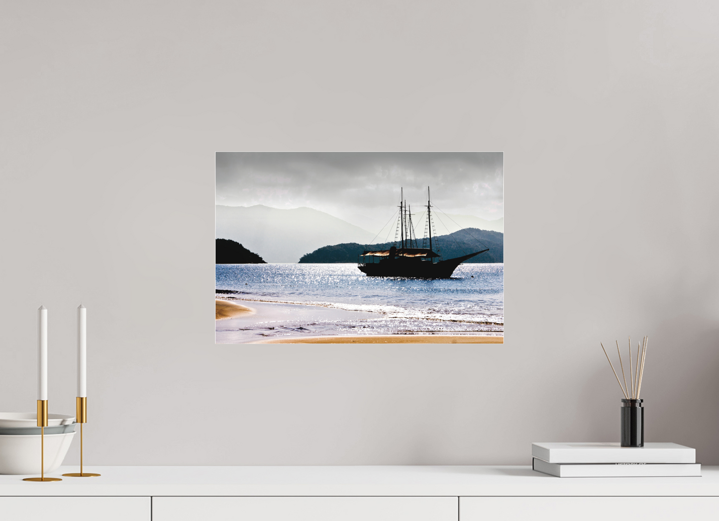 45 x 30 cm, Fine Art Acrylglas Matt Ilha dos Porcos - Ubatuba - SP