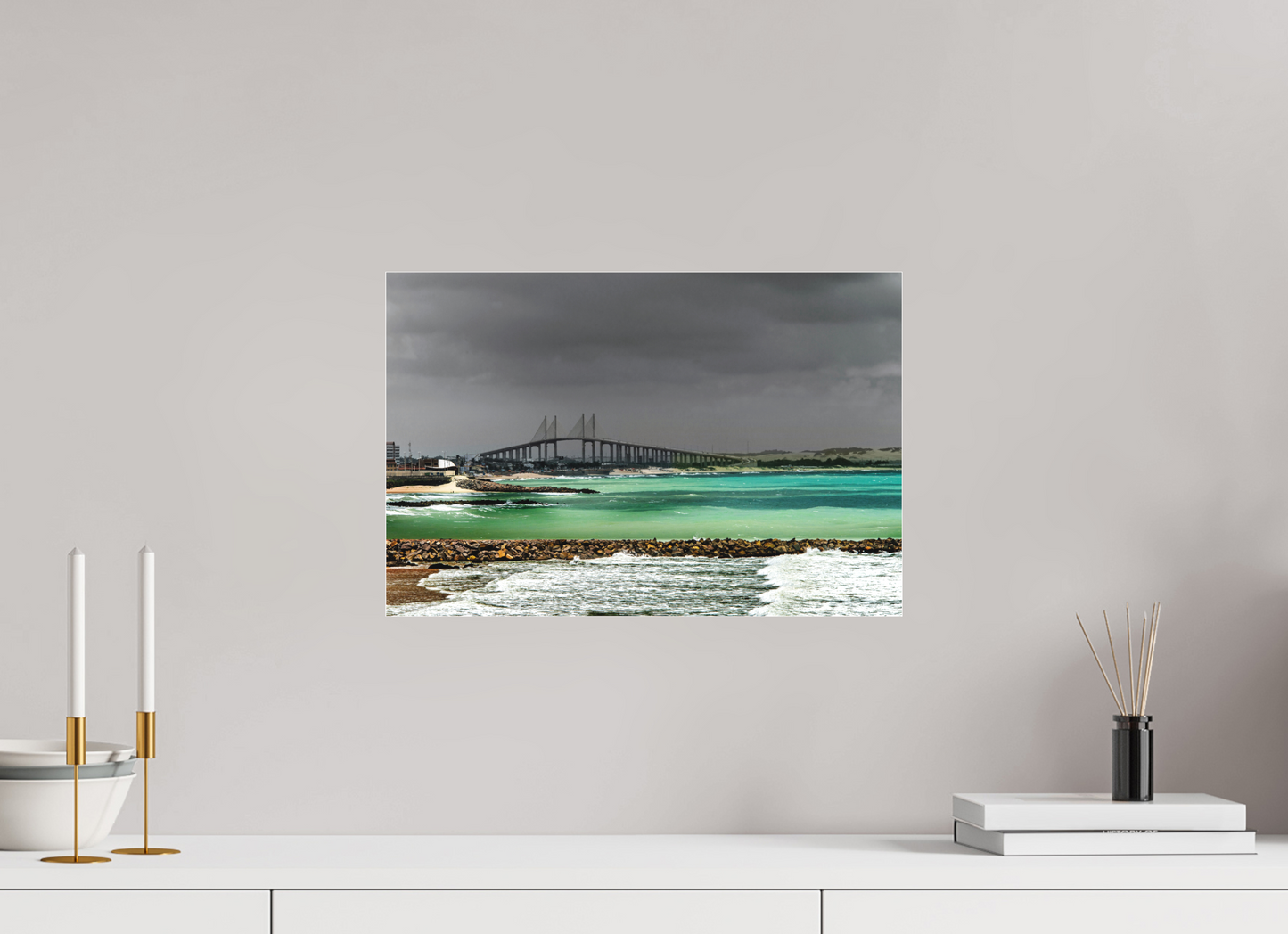 45 x 30 cm, Fine Art Acrylglas Matt Praia de Miami - Natal - RN