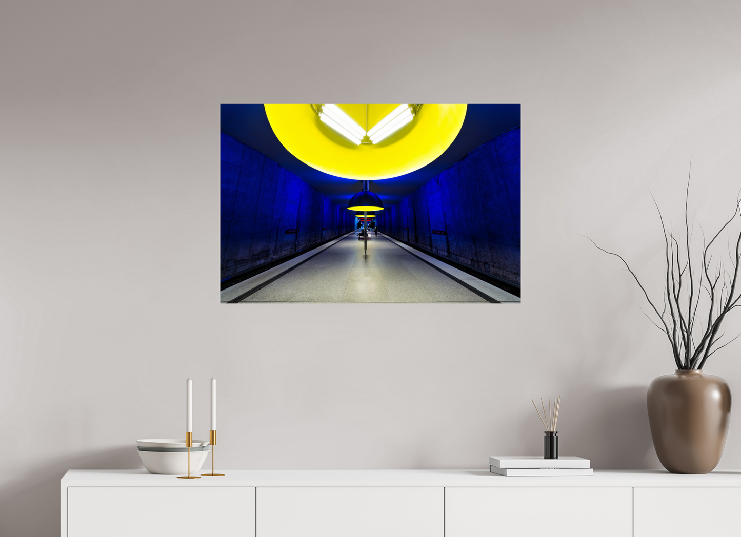 90 x 60 cm, Fine Art Print Metallic Edition West Friedhof #6 München