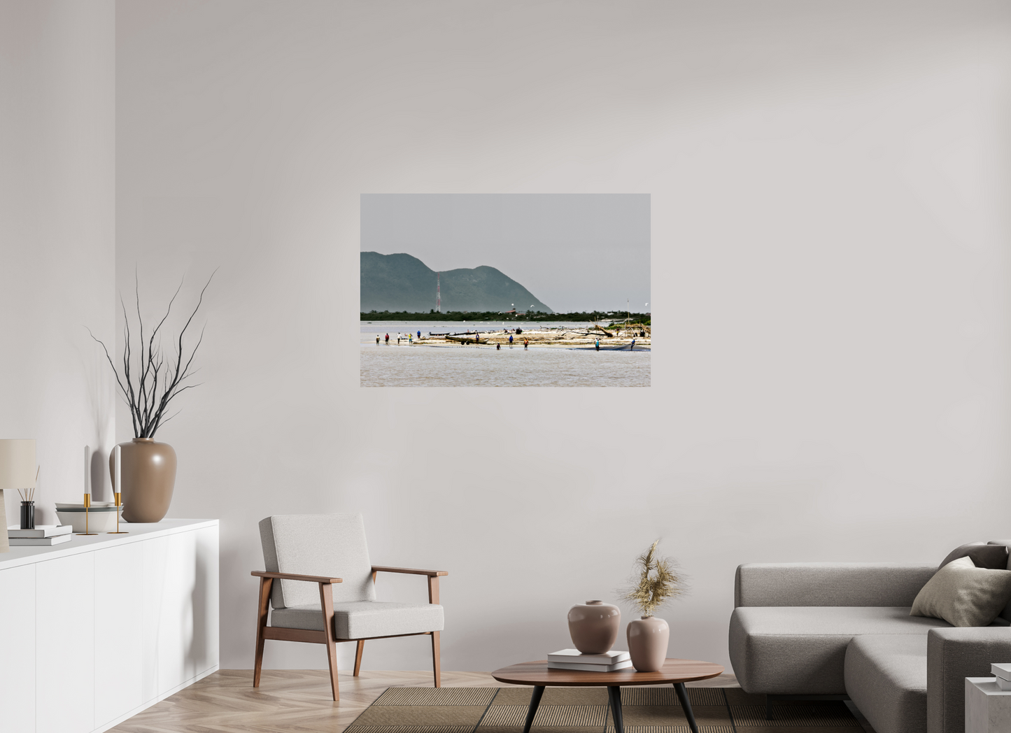 120 x 80 cm, Fine Art Print auf Alu-Dibond ohne Aufhang Barra Da Juréia - Juréia- SP