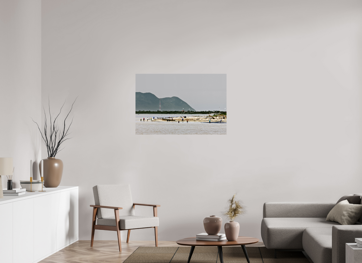 105 x 70 cm, Fine Art Print auf Alu-Dibond ohne Aufhang Barra Da Juréia - Juréia- SP