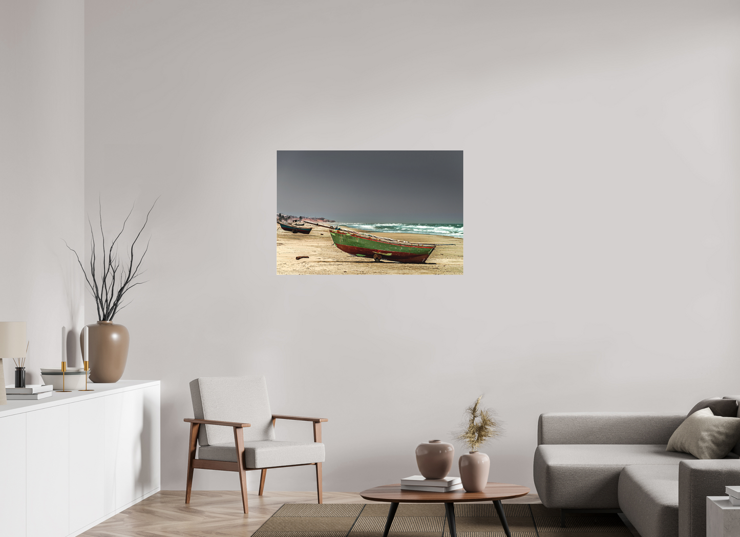 105 x 70 cm, Fine Art Acrylglas Matt Praia do Rosado -Porto do Mangue - RN