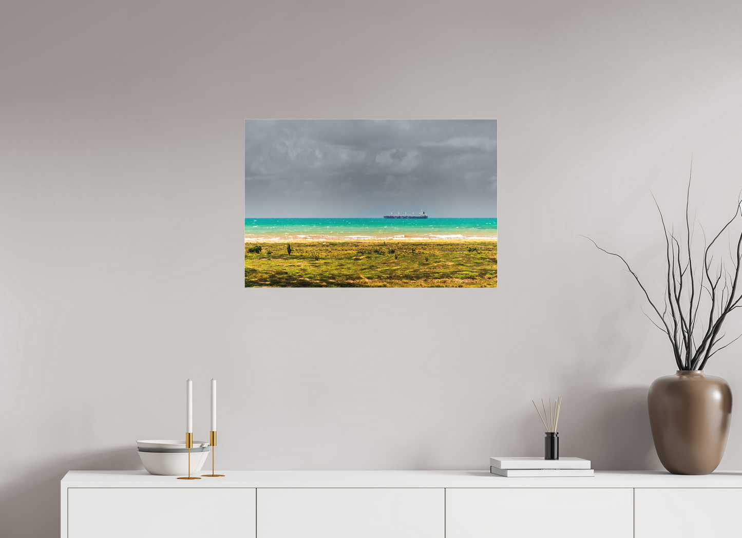 75 x 50 cm, Fine Art Acrylglas Matt Barra dos Coqueiros - SE