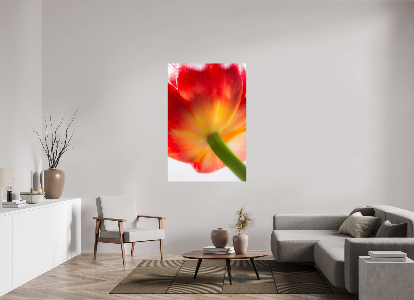 100 x 150 cm, ChromaLuxe HD Metal Print Tulpe-08