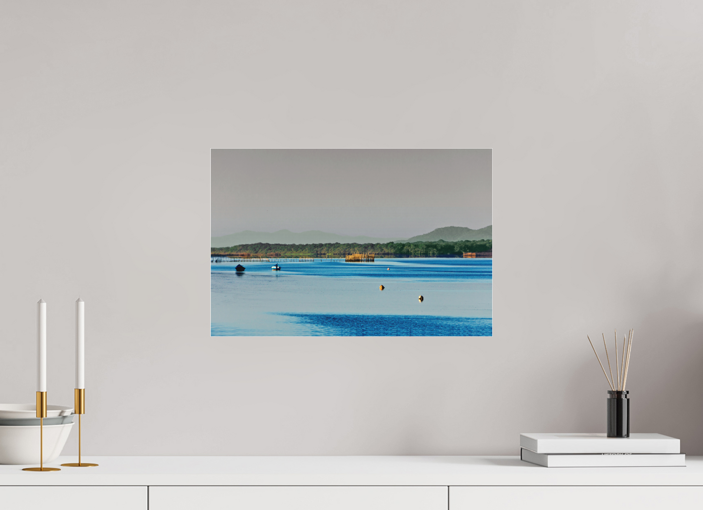 45 x 30 cm, Fine Art Acrylglas Matt #9 Porto Cubatão - Cananéia - SP