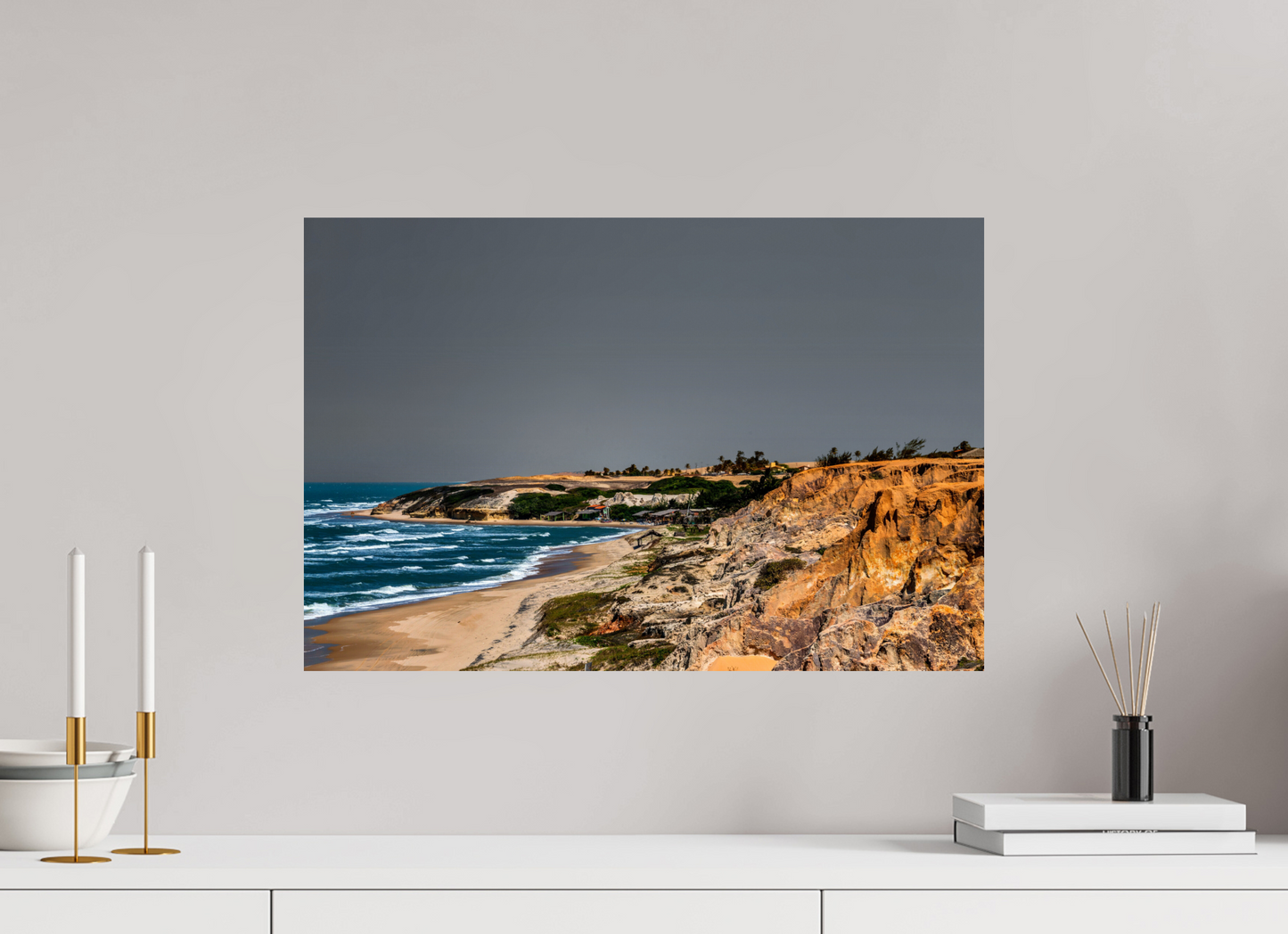 60 x 40 cm, Fine Art Print auf Alu-Dibond ohne Aufhang Praia das Fontes - Beberibe - CE #2