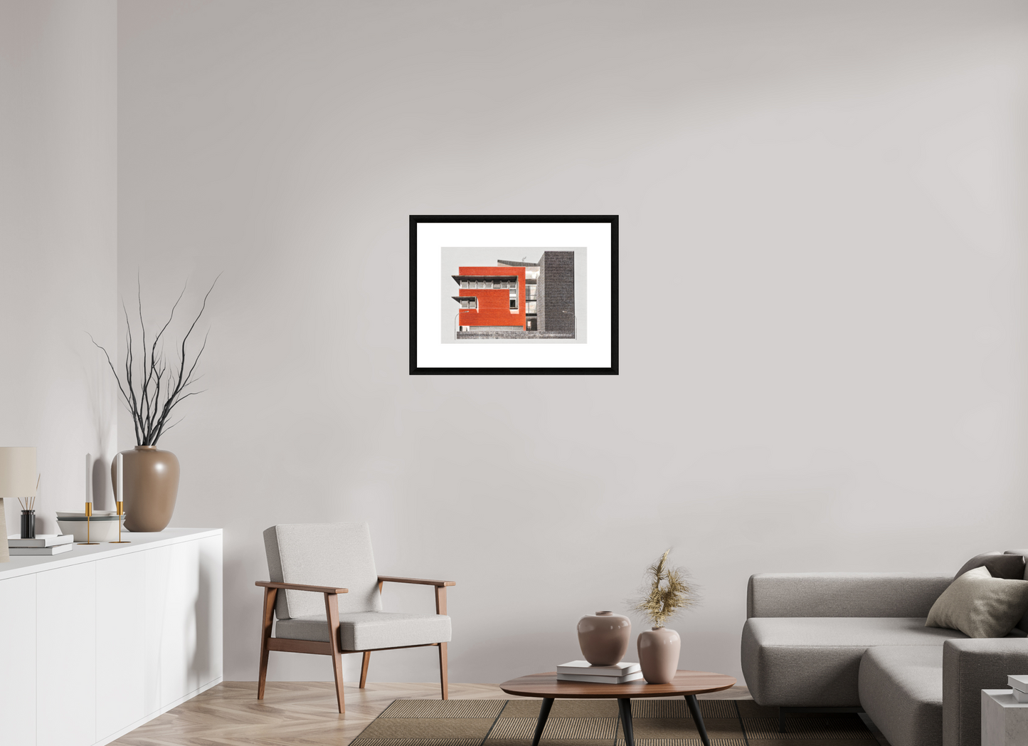 60 x 40 cm, Le Havre _ Framed _Passepartout_Photo Silk Baryta Hahnemuehle Is_Someone_There