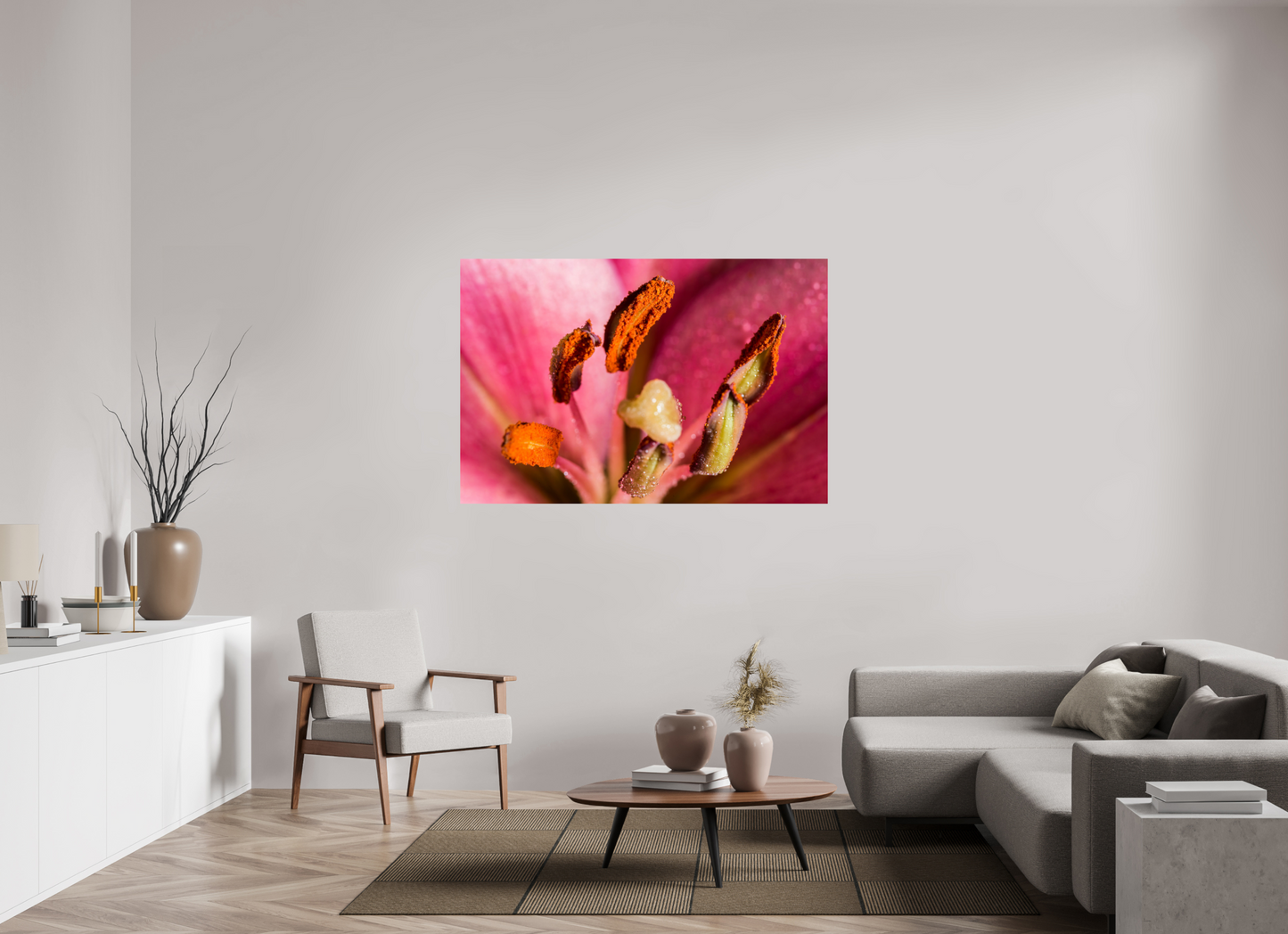 150 x 100 cm, ChromaLuxe HD Metal Print Lilie_05