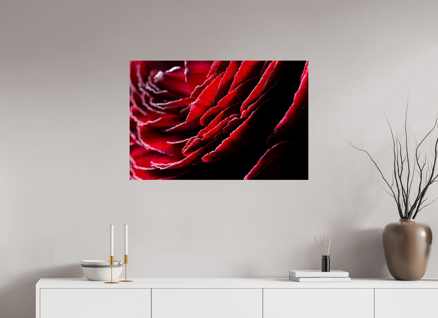 90 x 60 cm, ChromaLuxe HD Metal Print Rose_12
