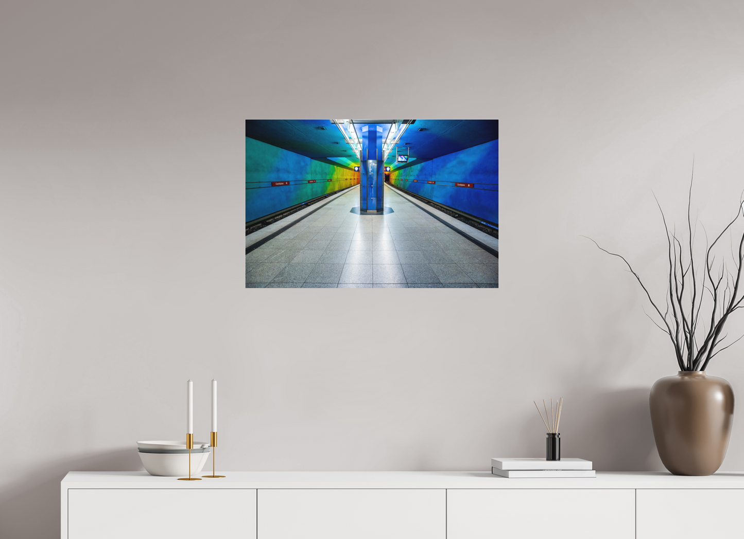 75 x 50 cm, Fine Art Acrylglas Matt Candidplatz #4 München