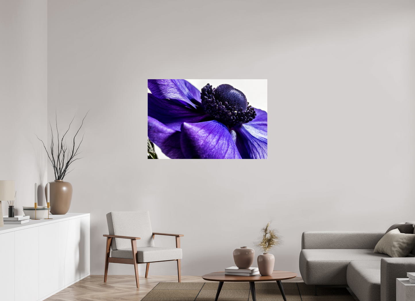 120 x 80 cm, Fine Art Print Baryta auf Alu-Dibond Kronenanemone_04