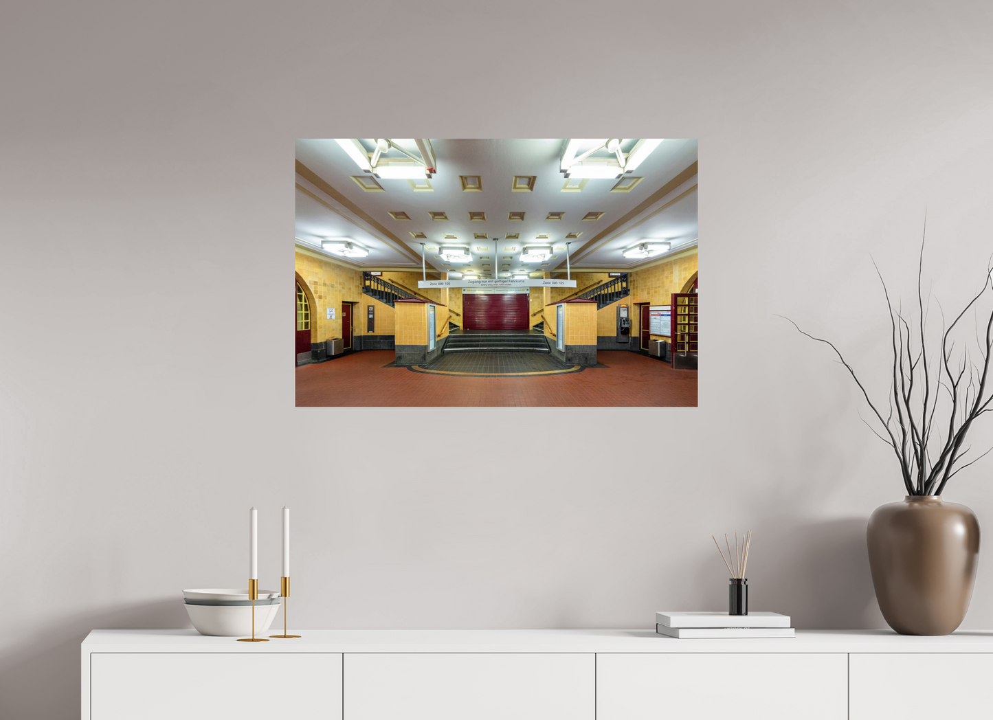 90 x 60 cm, Fine Art Print Metallic Edition Mundsburg #1 Hamburg