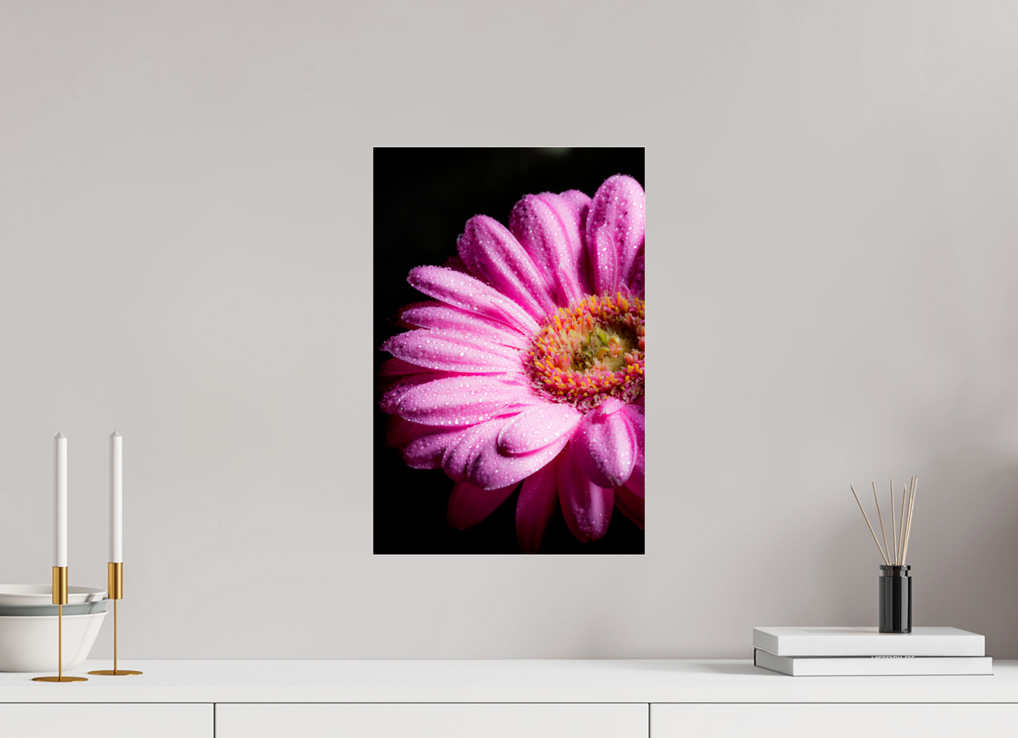 30 x 45 cm, Glänzender Foto-Abzug Acrylglas Gerbera_05