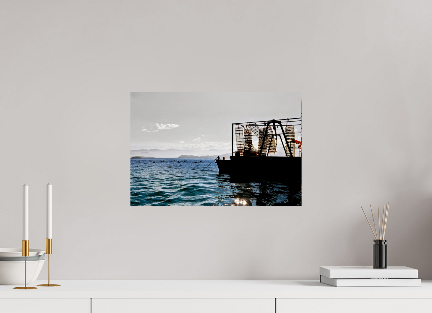 45 x 30 cm, Fine Art Print auf Alu-Dibond ohne Aufhang Ilha das Couves - Picinguaba - SP