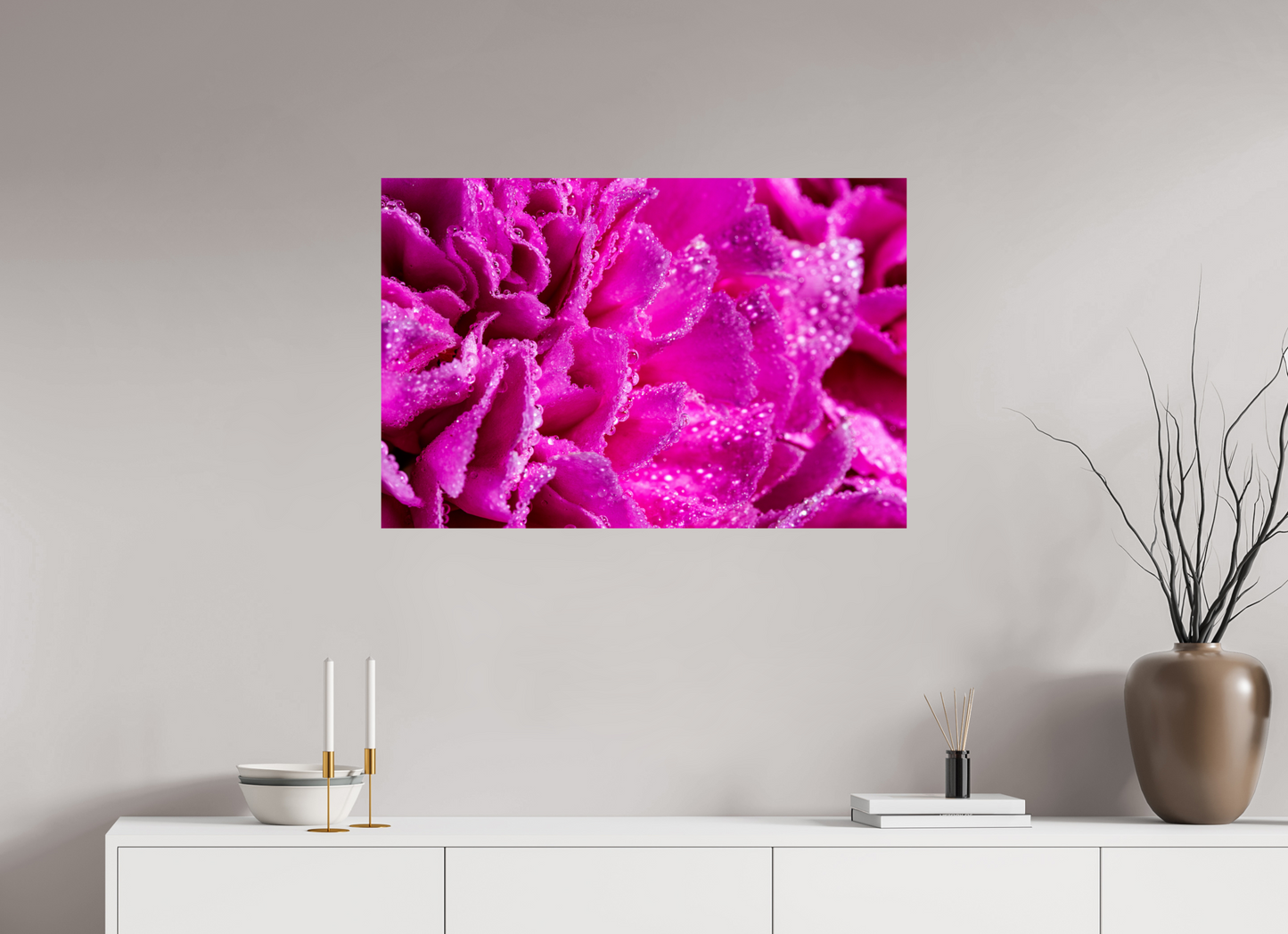 90 x 60 cm, ChromaLuxe HD Metal Print Nelke_02