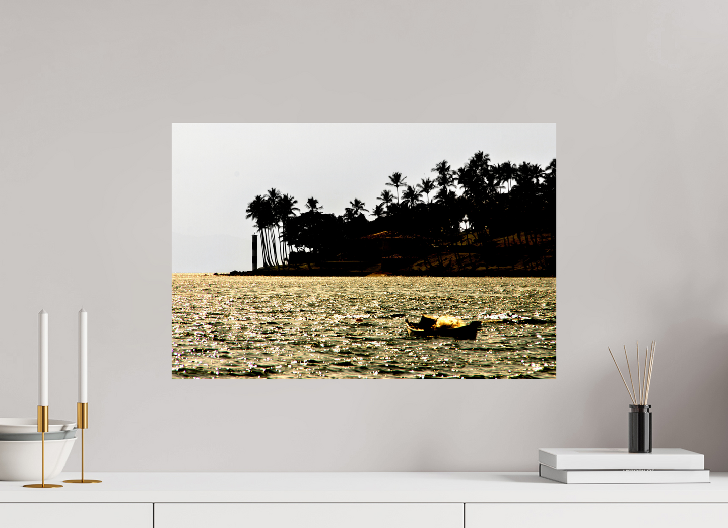 60 x 40 cm, Fine Art Print auf Alu-Dibond ohne Aufhang Ponta das Canas - Ilhabela - SP