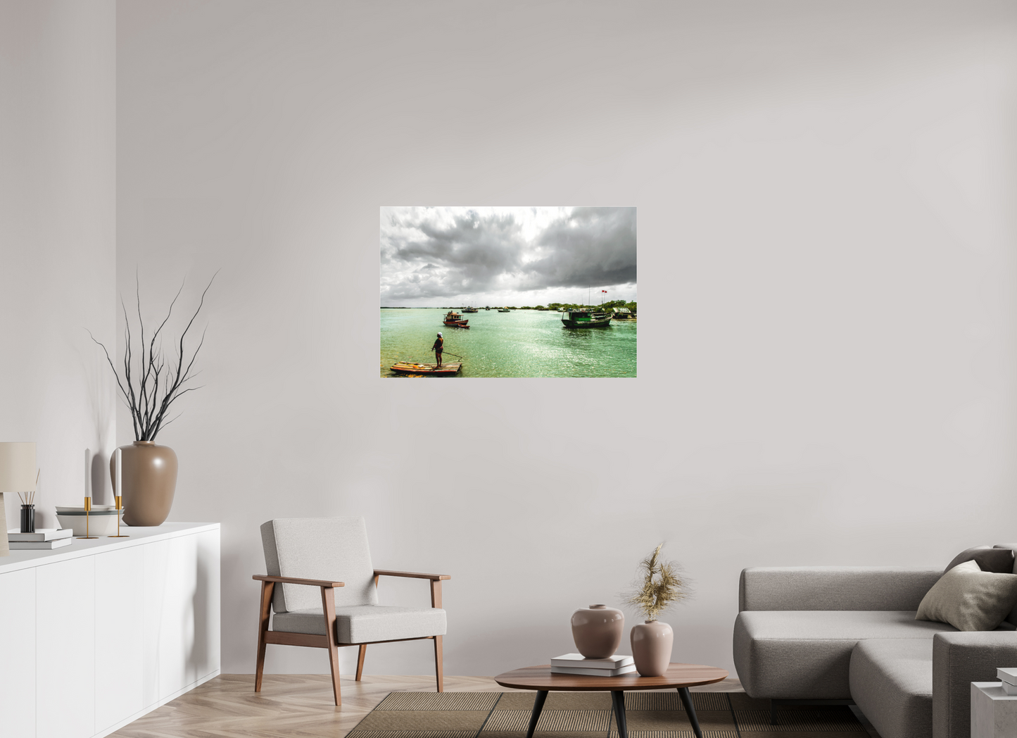 105 x 70 cm, Fine Art Acrylglas Matt Rio João de Tiba - Santa Cruz Cabrália - BA