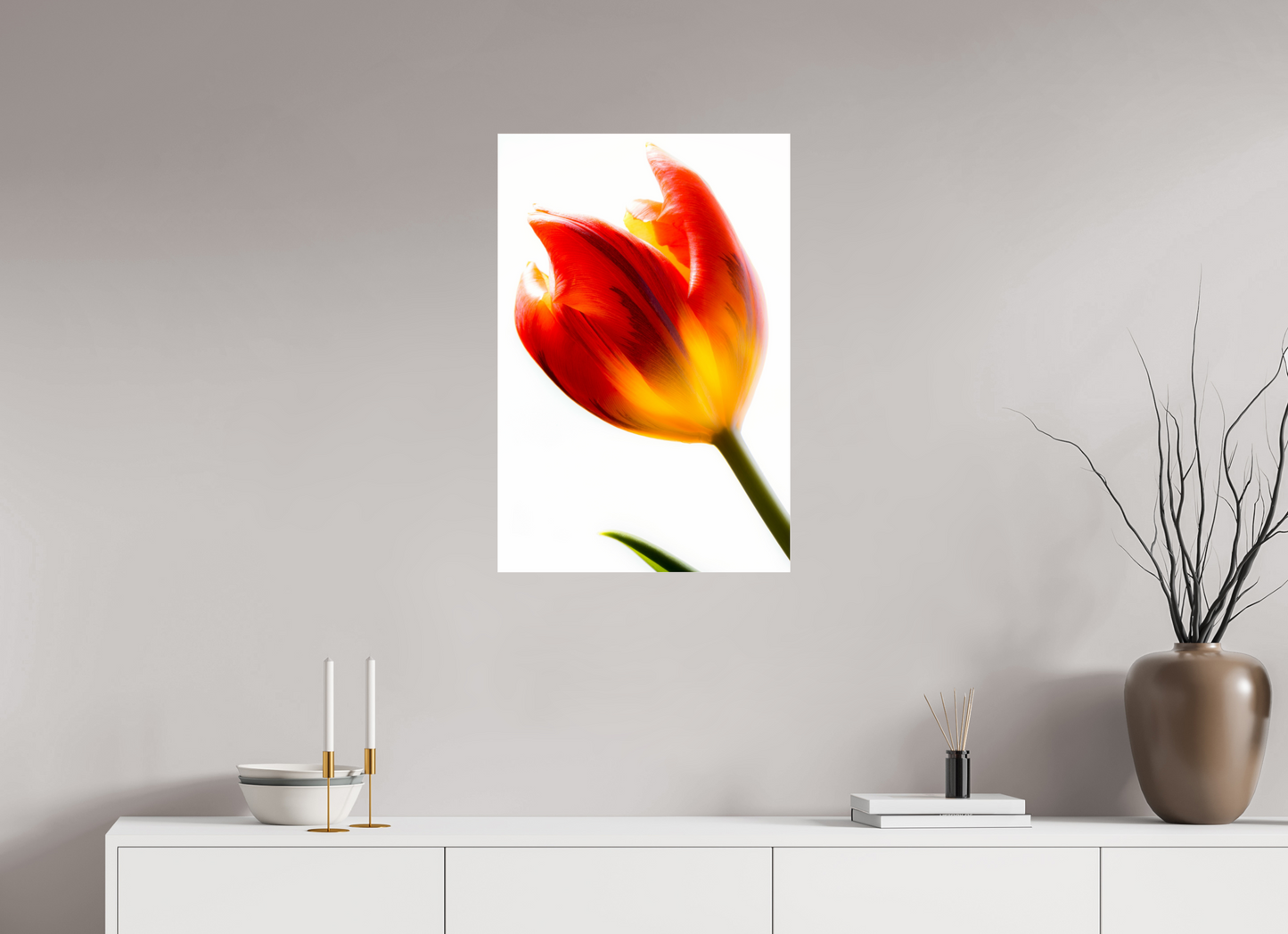 50 x 75 cm, Glänzender Foto-Abzug Acrylglas Tulpe-04