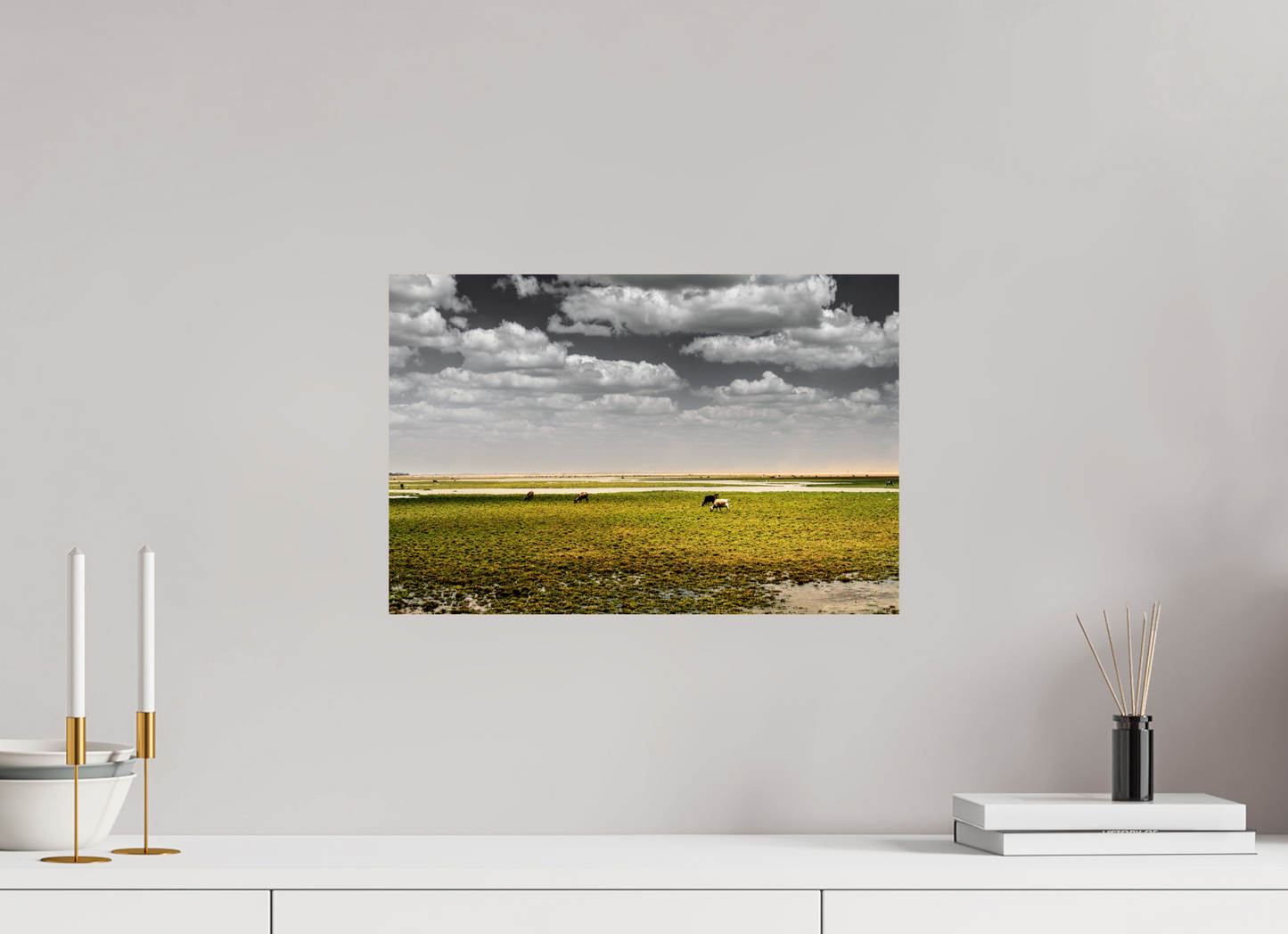45 x 30 cm, Fine Art Print auf Alu-Dibond ohne Aufhang Alagado - Porto do Mangue - RN