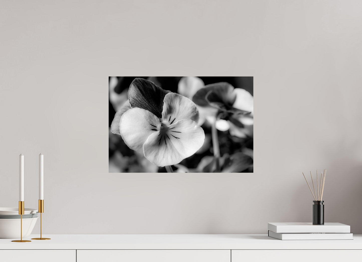 45 x 30 cm, ChromaLuxe HD Metal Print Hornveilchen_01