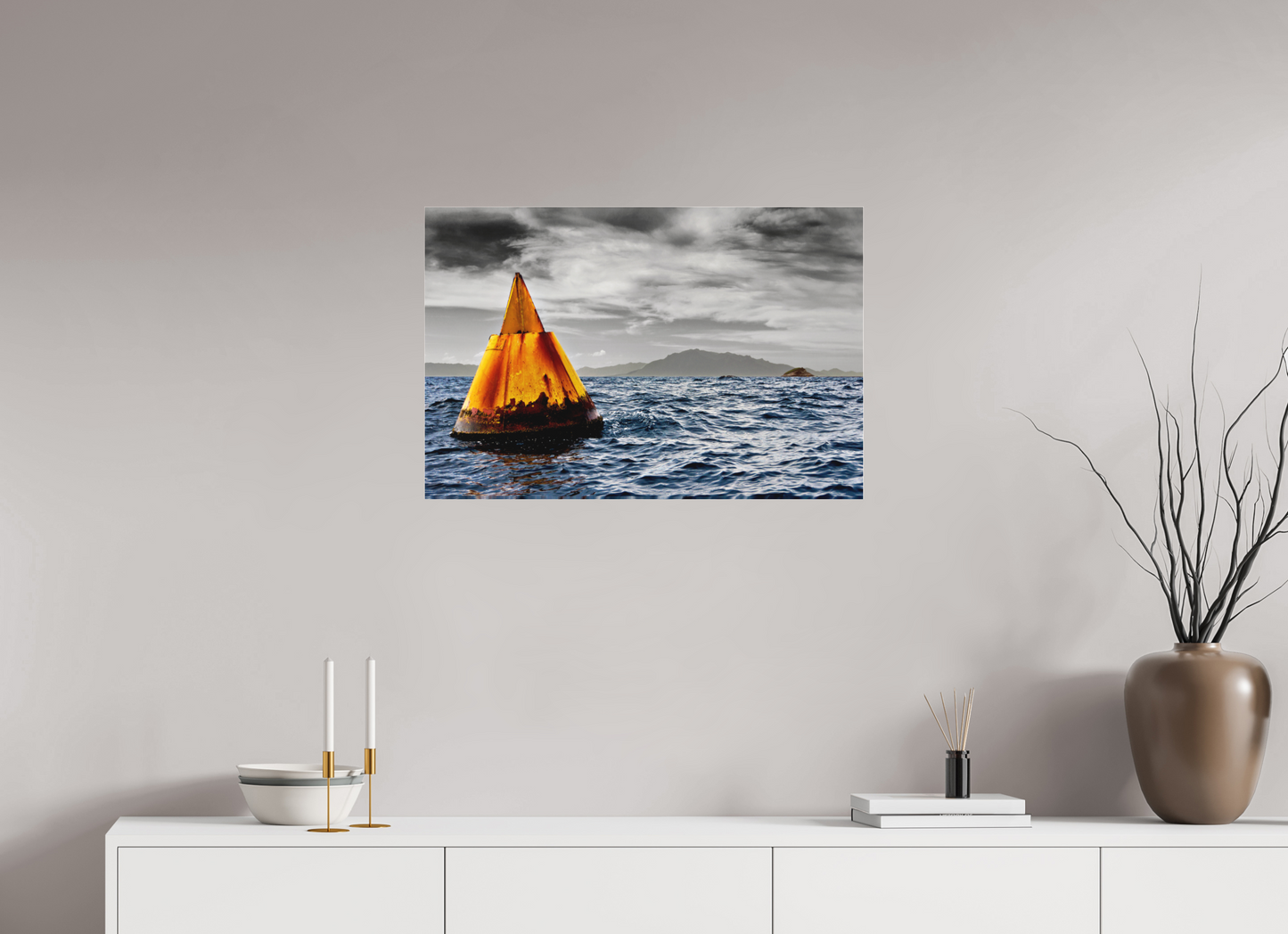 75 x 50 cm, Fine Art Acrylglas Matt Alcatrazes - SP
