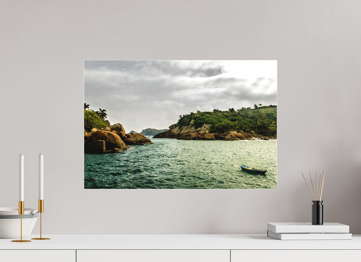60 x 40 cm, Fine Art Acrylglas Matt Ilha Vitória - Ilhabela - SP