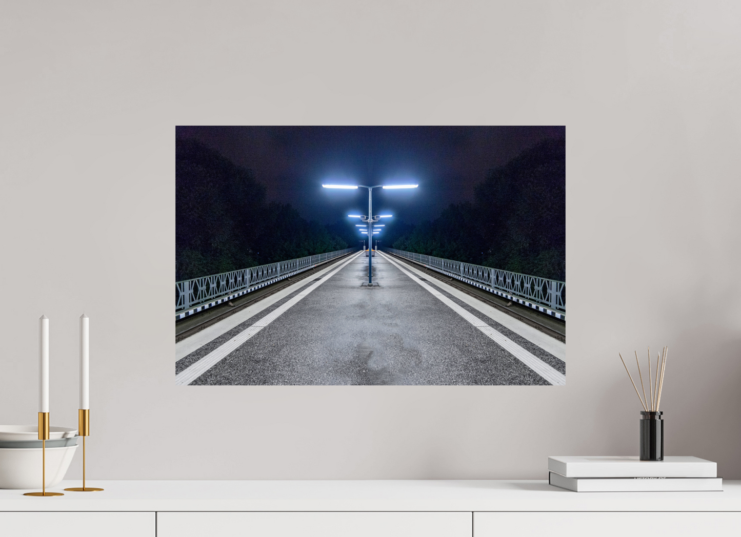 60 x 40 cm, Fine Art Print Metallic Edition Sierichstraße #6 Hamburg