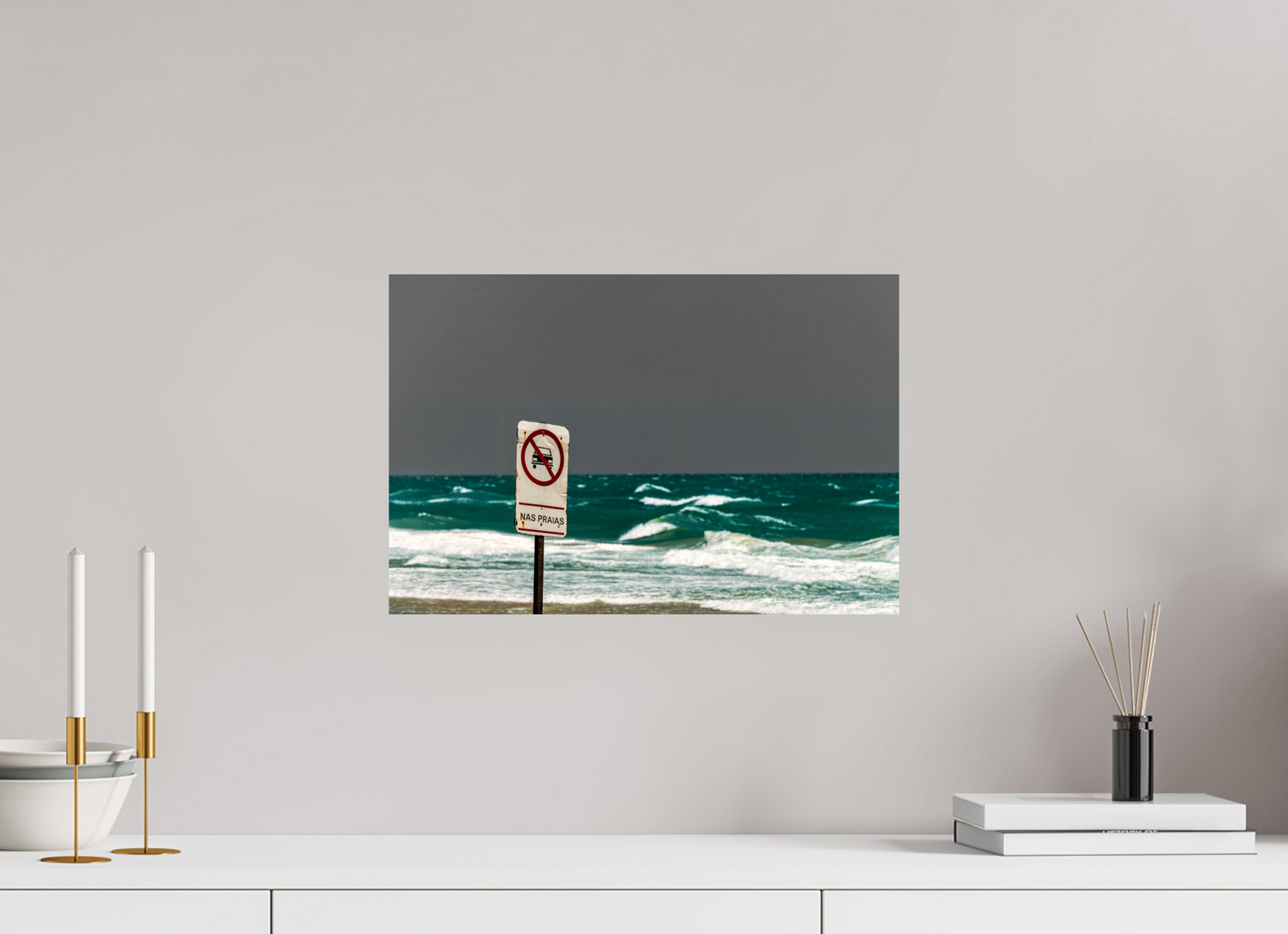 45 x 30 cm, Fine Art Print auf Alu-Dibond ohne Aufhang Prainha - Aquiraz - CE
