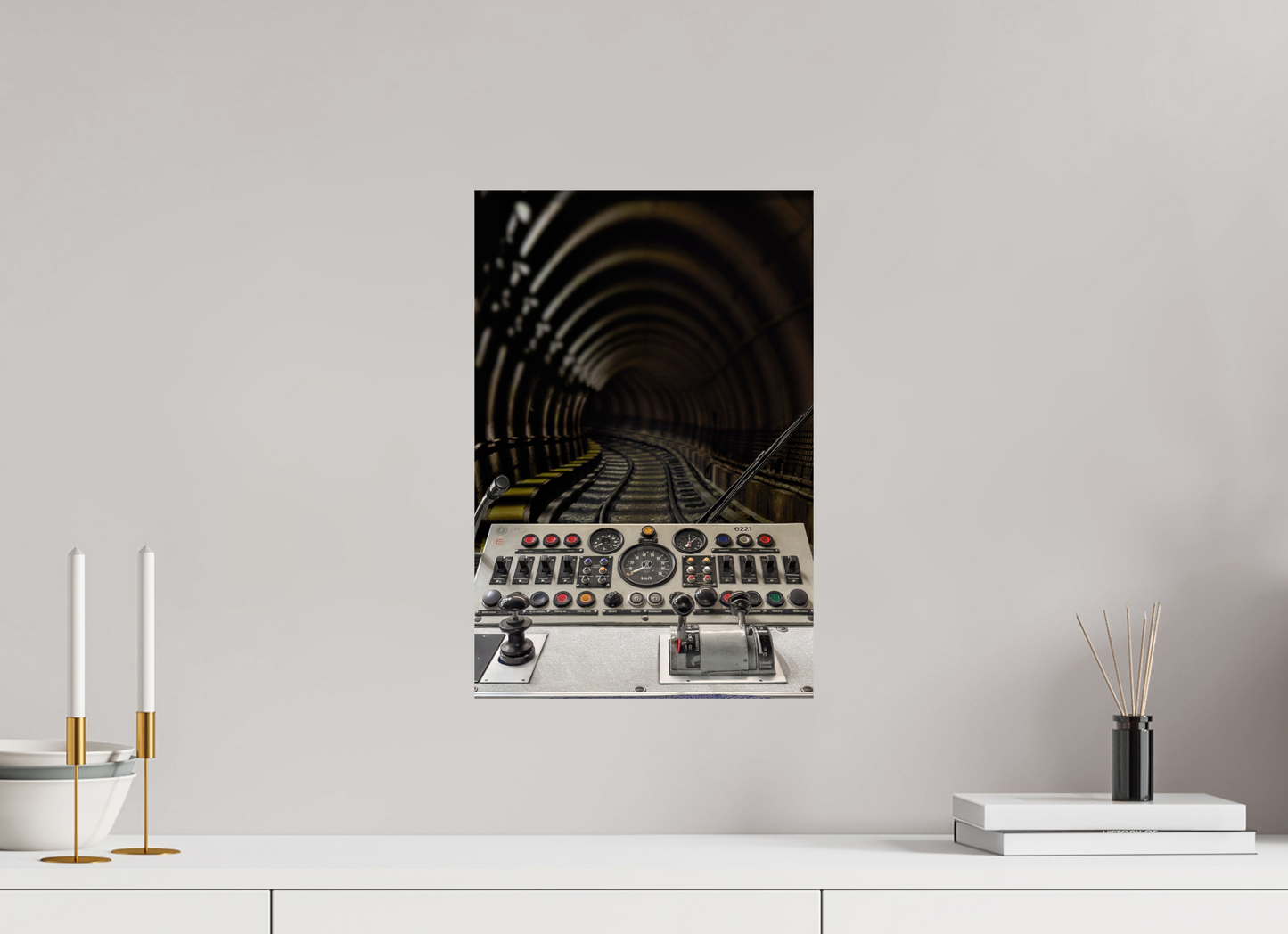 30 x 45 cm, Fine Art Print Metallic Edition U-3 Kabine München