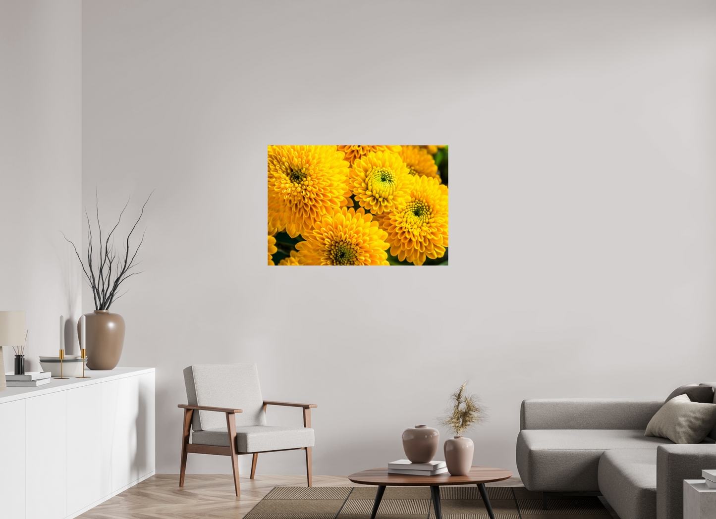 105 x 70 cm, Fine Art Print Baryta auf Alu-Dibond Chrysanthemen-06