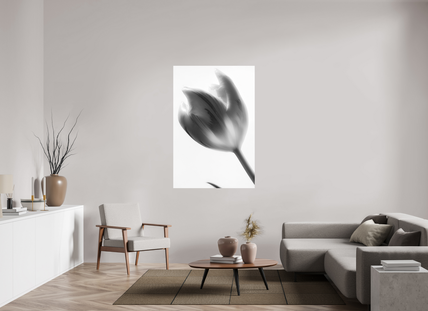 100 x 150 cm, ChromaLuxe HD Metal Print Tulpe-05