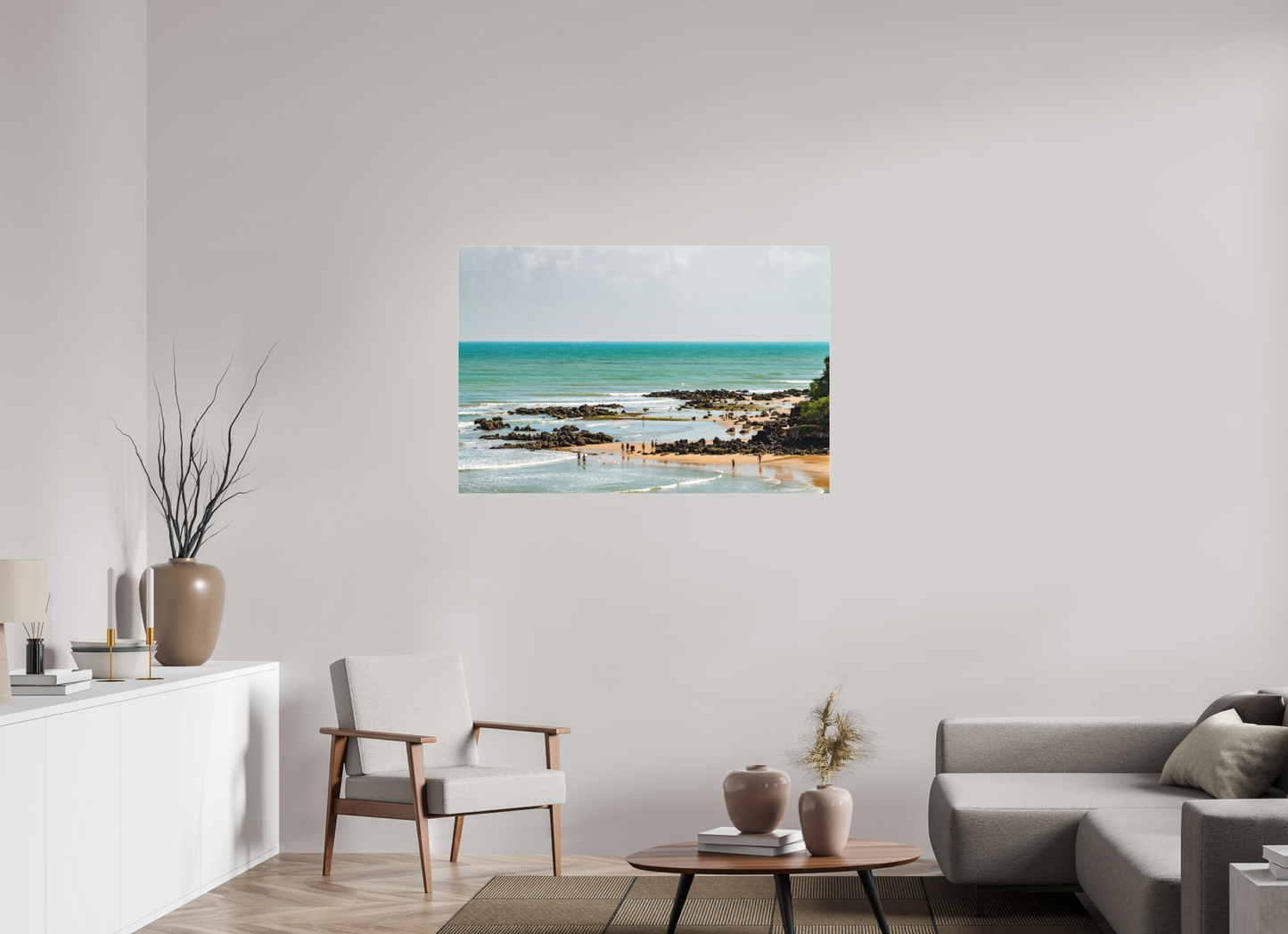 120 x 80 cm, Fine Art Acrylglas Matt Praia de Ponta Negra - RN