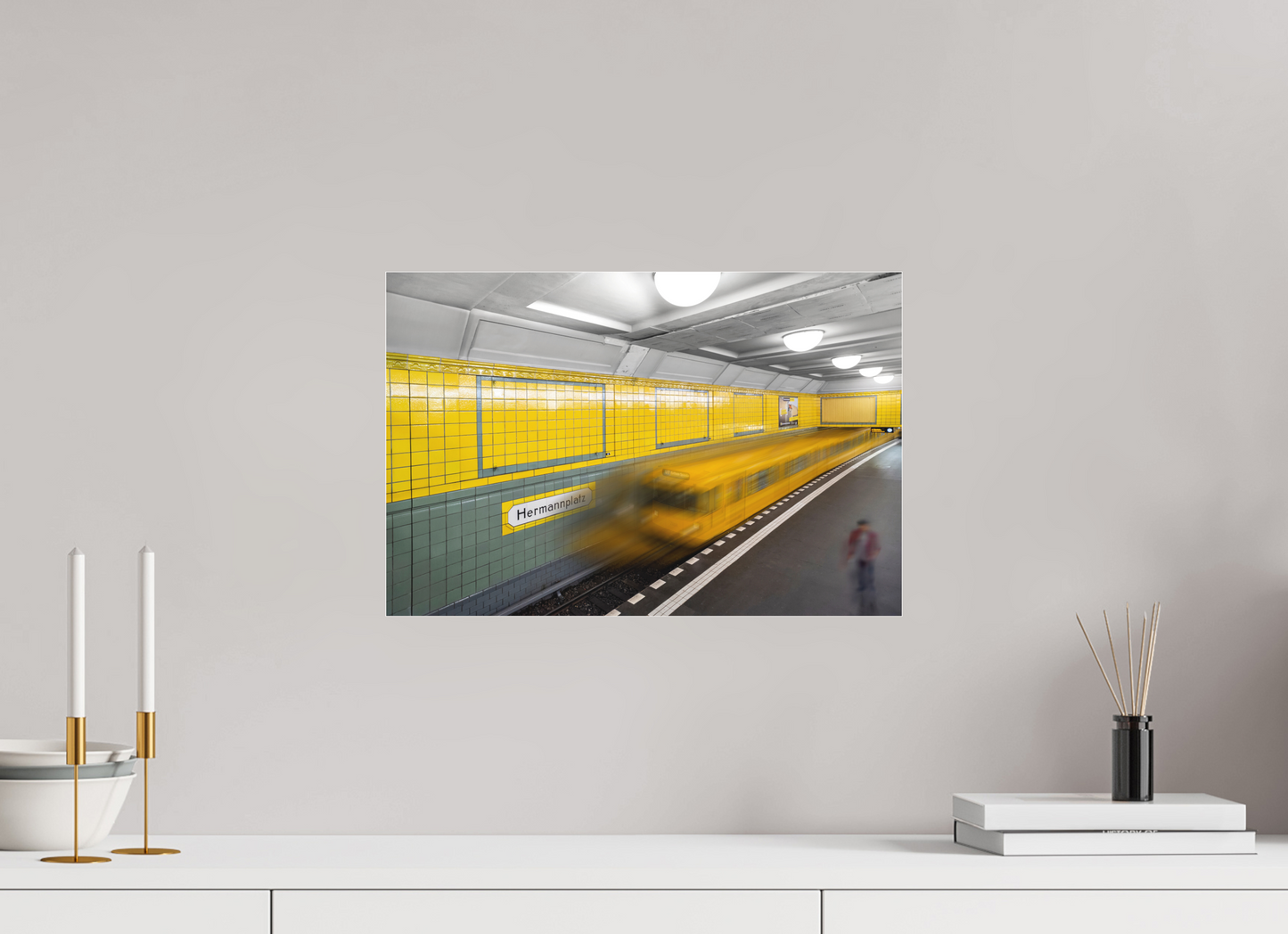 45 x 30 cm, Fine Art Acrylglas Matt Hermannsplatz #1 Berlin