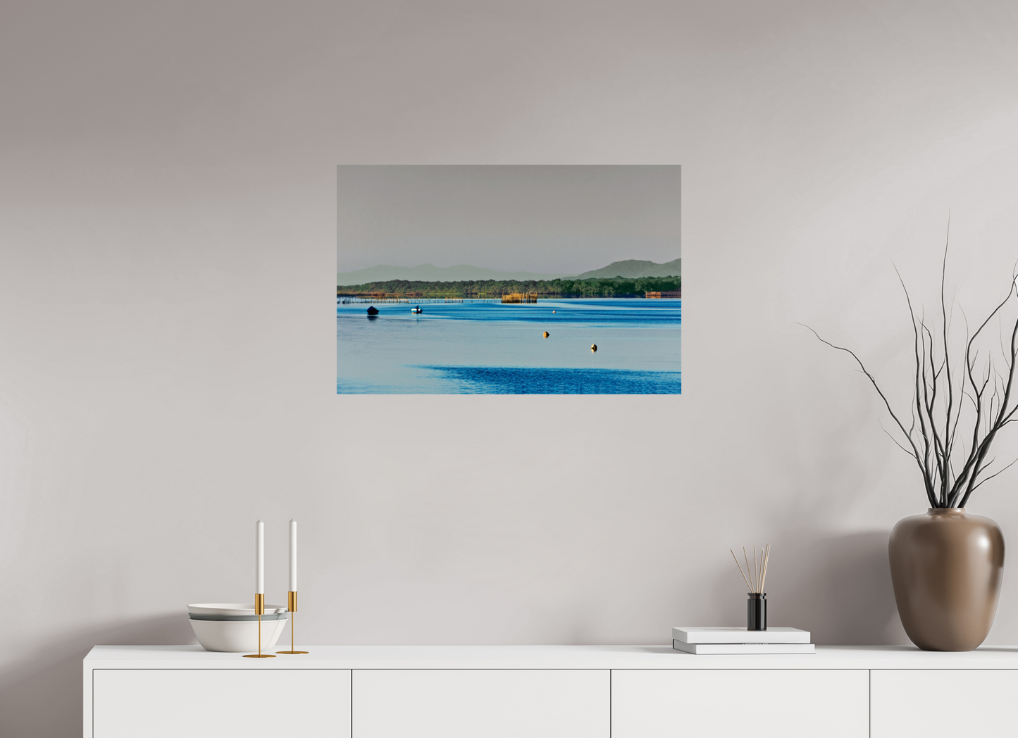 75 x 50 cm, Fine Art Print auf Alu-Dibond ohne Aufhang #9 Porto Cubatão - Cananéia - SP