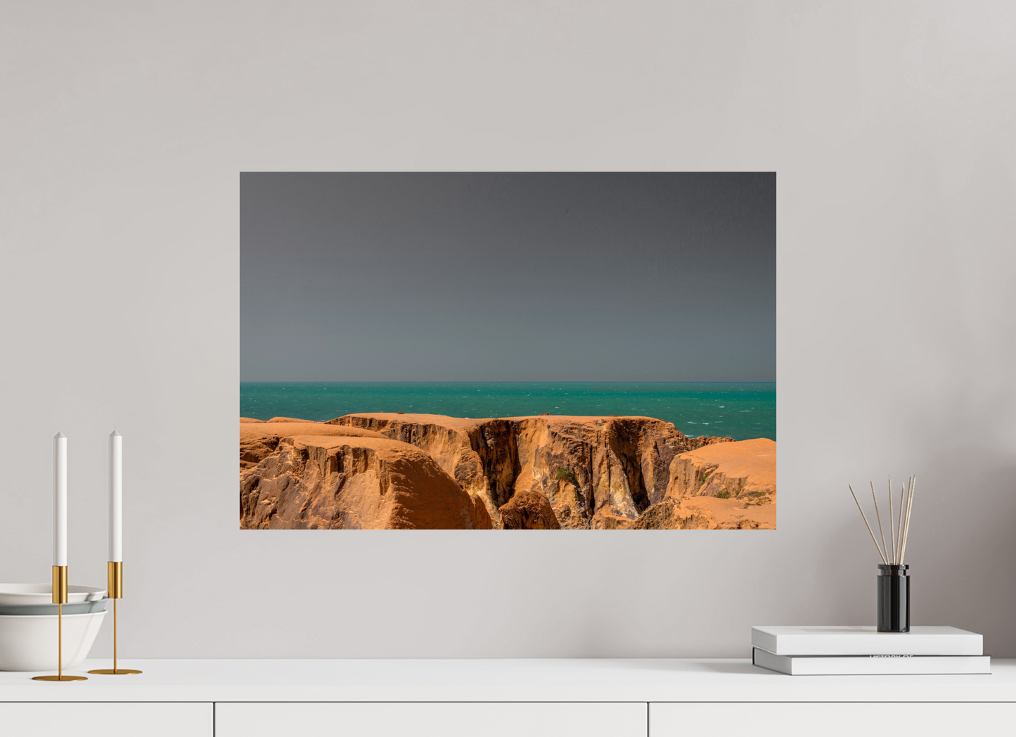 60 x 40 cm, Fine Art Print auf Alu-Dibond ohne Aufhang Praia das Fontes - Beberibe - CE