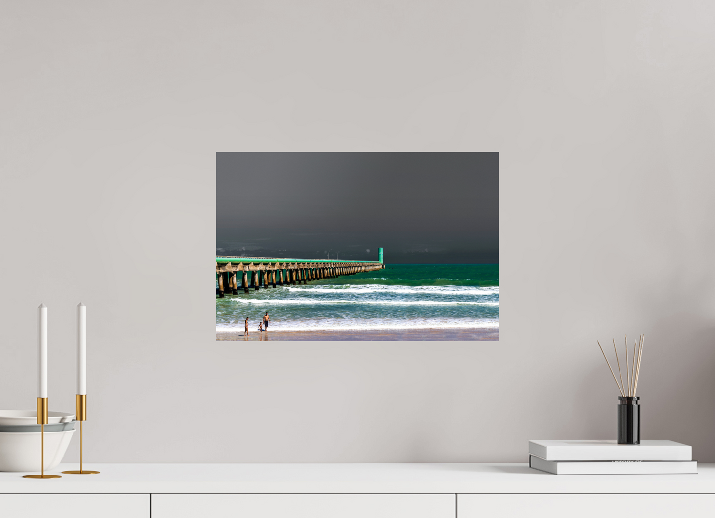 45 x 30 cm, Fine Art Print auf Alu-Dibond ohne Aufhang Praia do Sobral - Maceió - AL