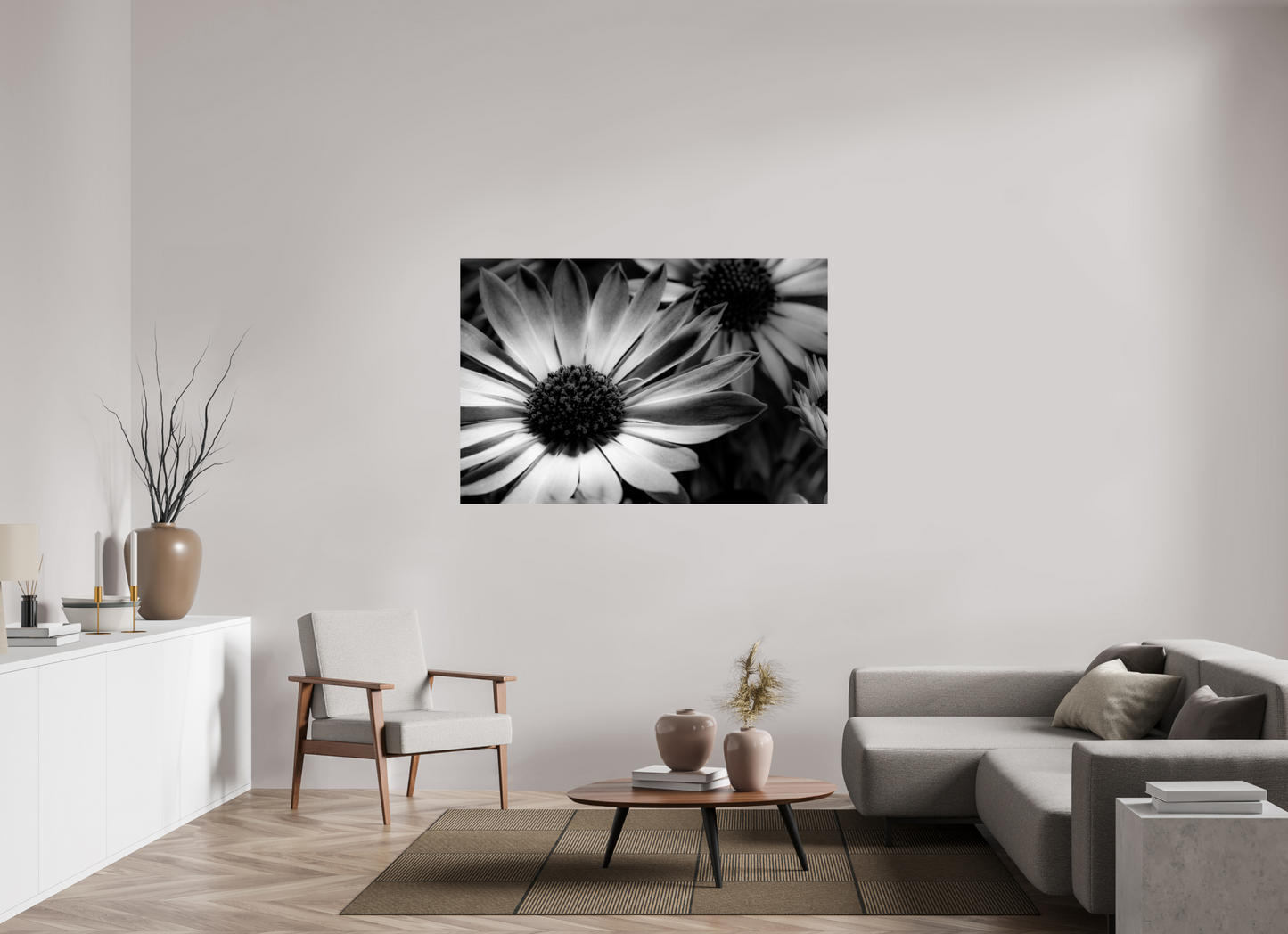 150 x 100 cm, ChromaLuxe HD Metal Print Kapmargerite_02