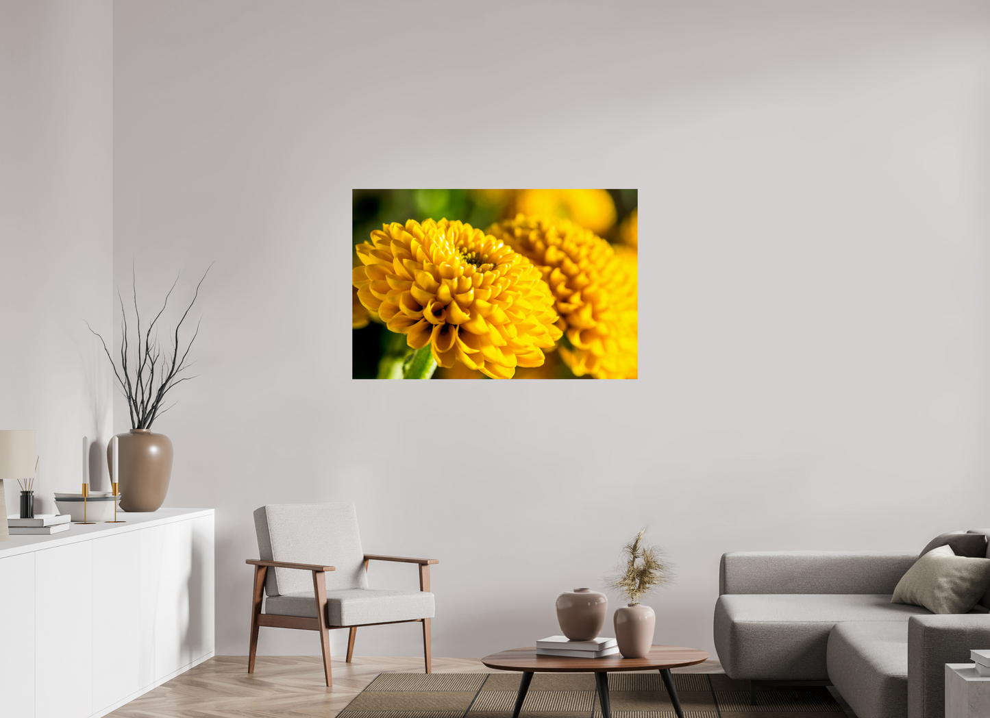 120 x 80 cm, Fine Art Print Baryta auf Alu-Dibond Chrysanthemen-04