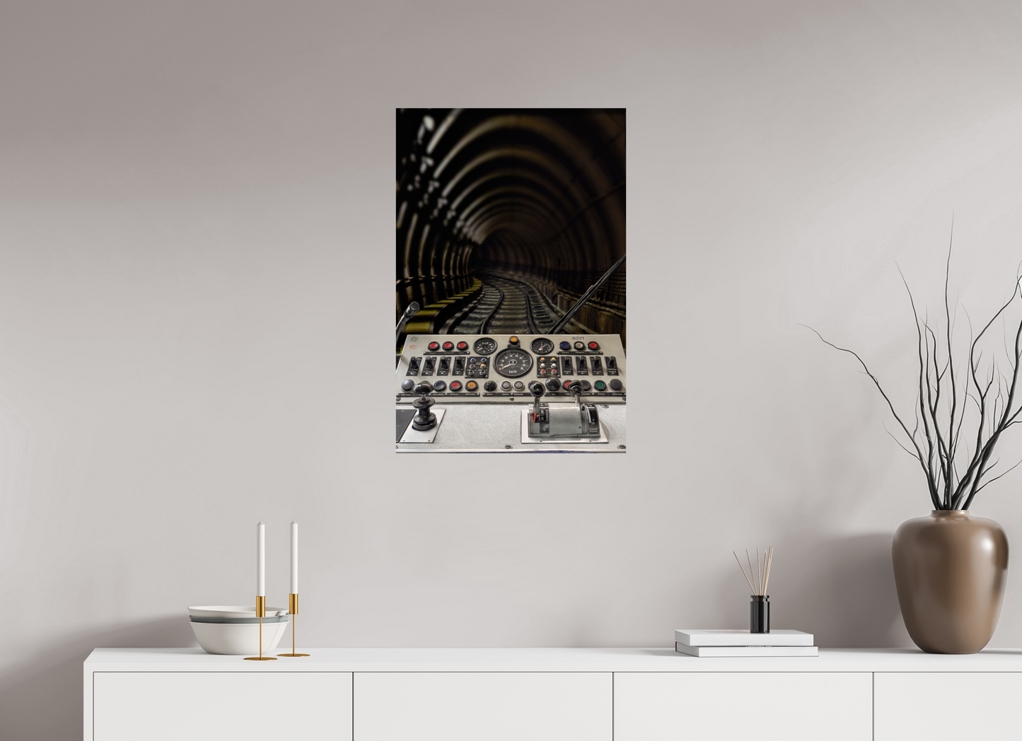 50 x 75 cm, Fine Art Print Metallic Edition U-3 Kabine München