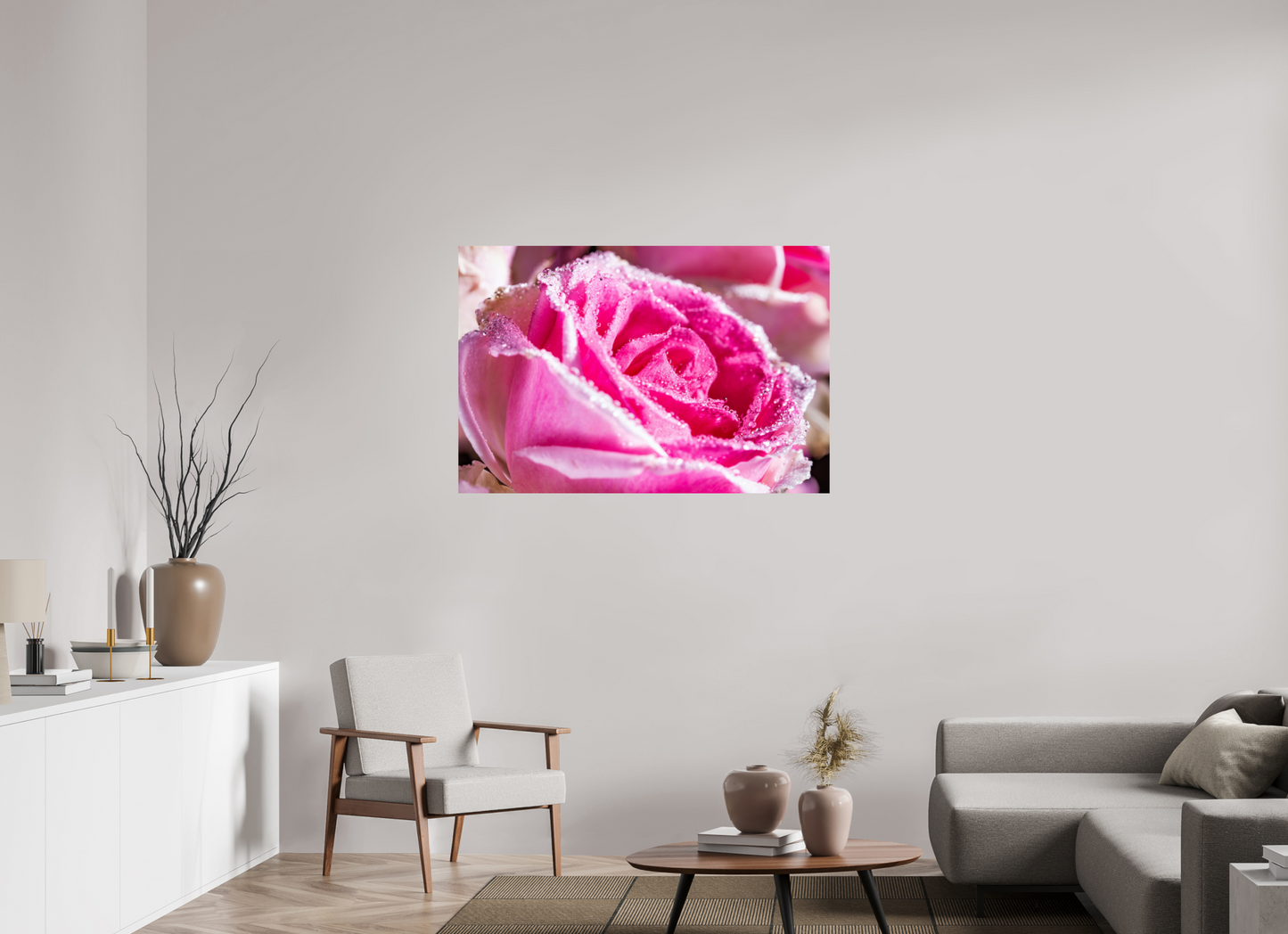 120 x 80 cm, Fine Art Print Baryta auf Alu-Dibond Rose_09