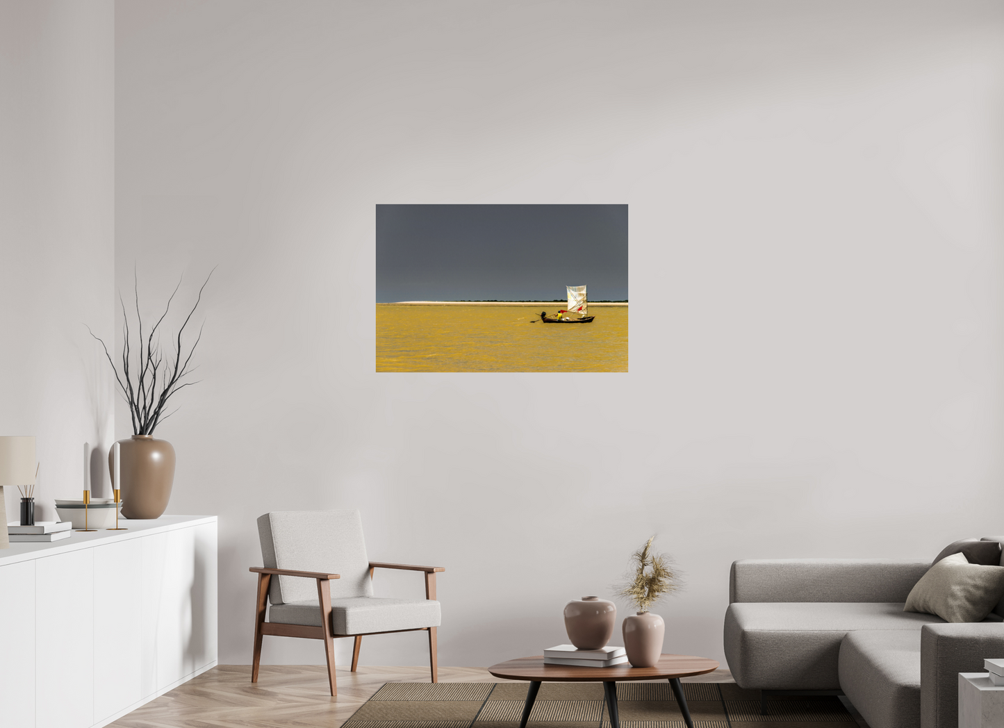 105 x 70 cm, Fine Art Print auf Alu-Dibond ohne Aufhang Praia de Grauçá - Caravelas - BA