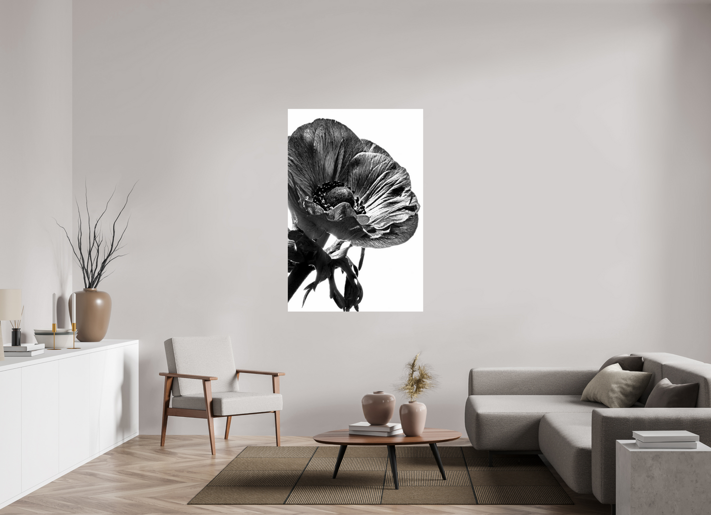 100 x 150 cm, ChromaLuxe HD Metal Print Kronenanemone_01