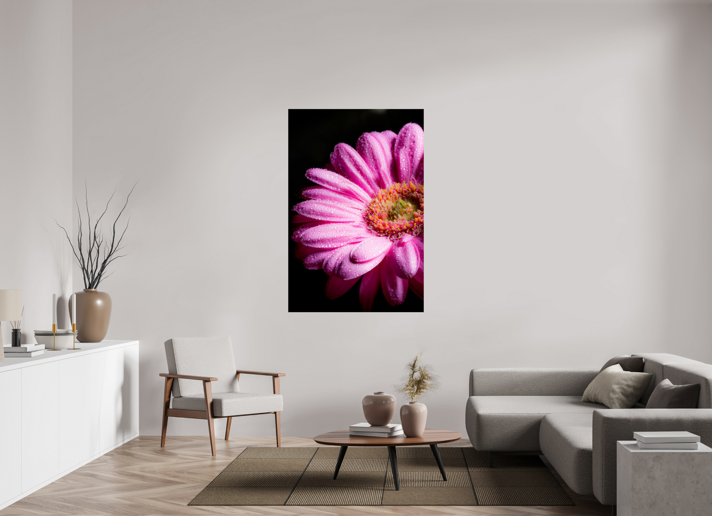 100 x 150 cm, Fine Art Print Baryta auf Alu-Dibond Gerbera_05