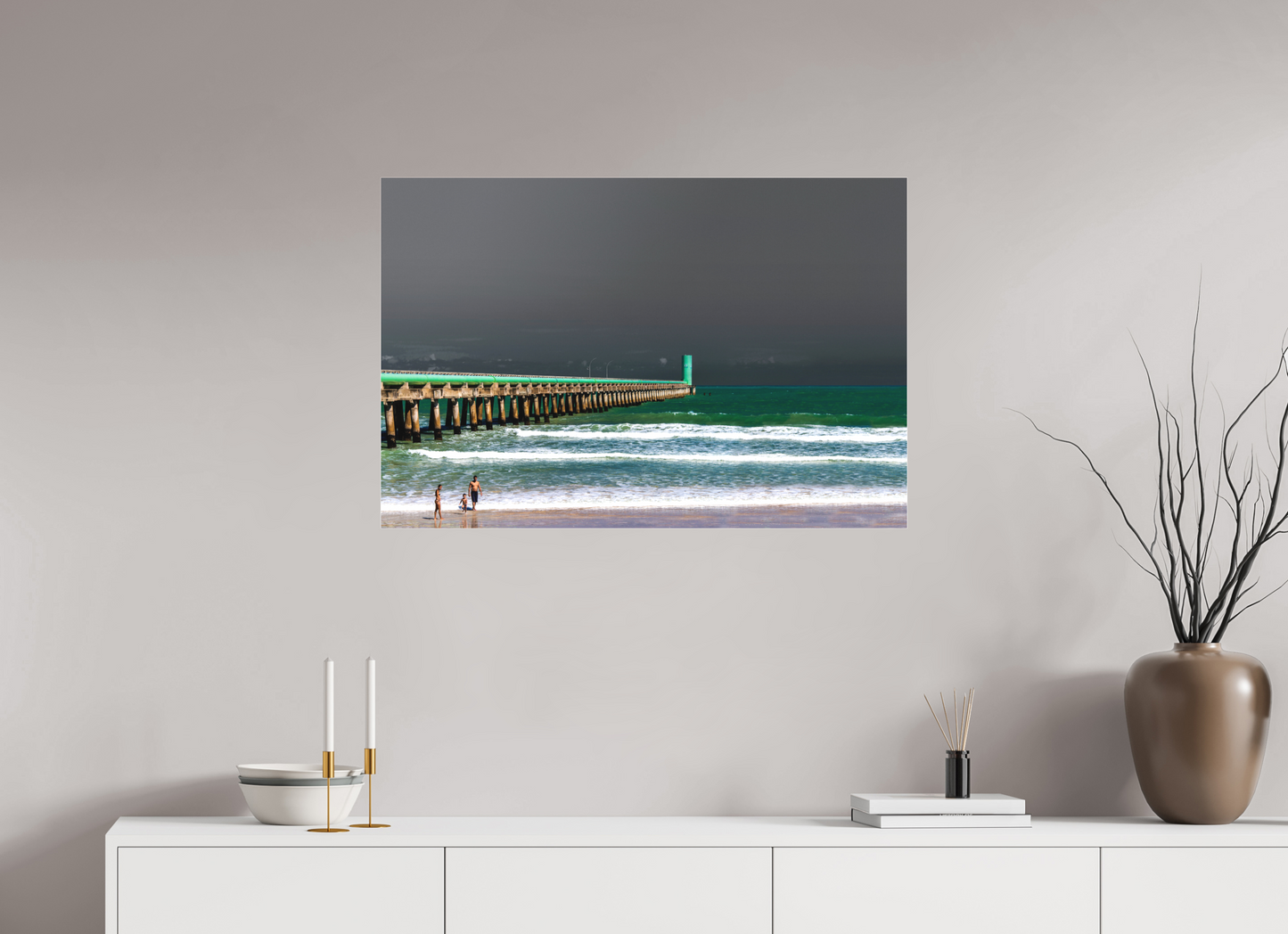 90 x 60 cm, Fine Art Acrylglas Matt Praia do Sobral - Maceió - AL