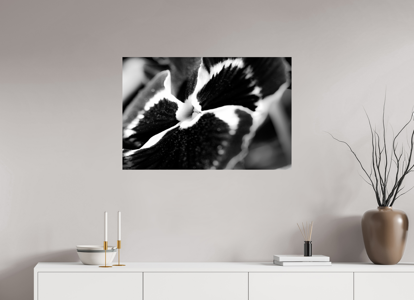 90 x 60 cm, Fine Art Print Baryta auf Alu-Dibond Stiefmuetterchen-01