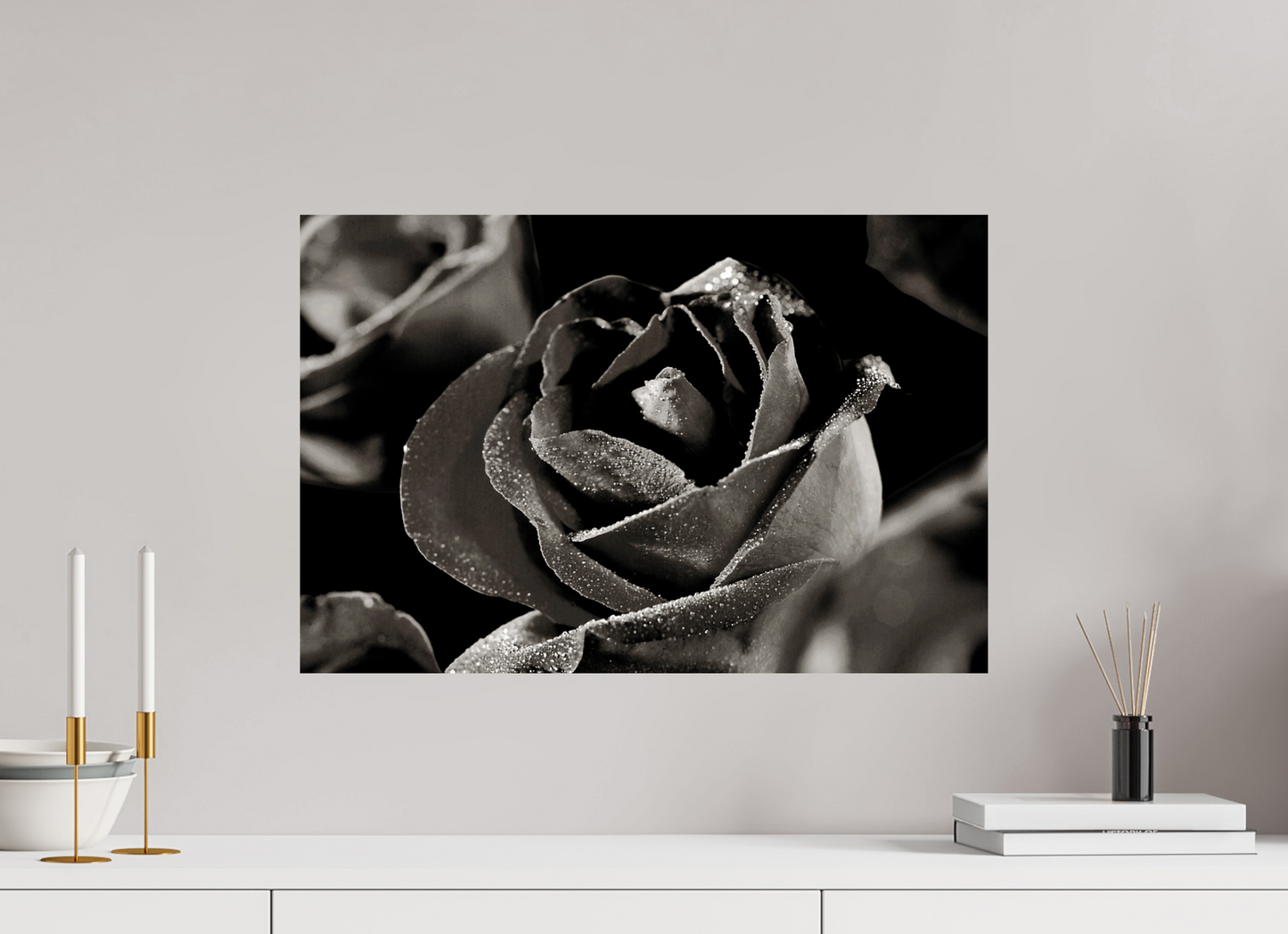 60 x 40 cm, Fine Art Print Baryta auf Alu-Dibond Rose_02