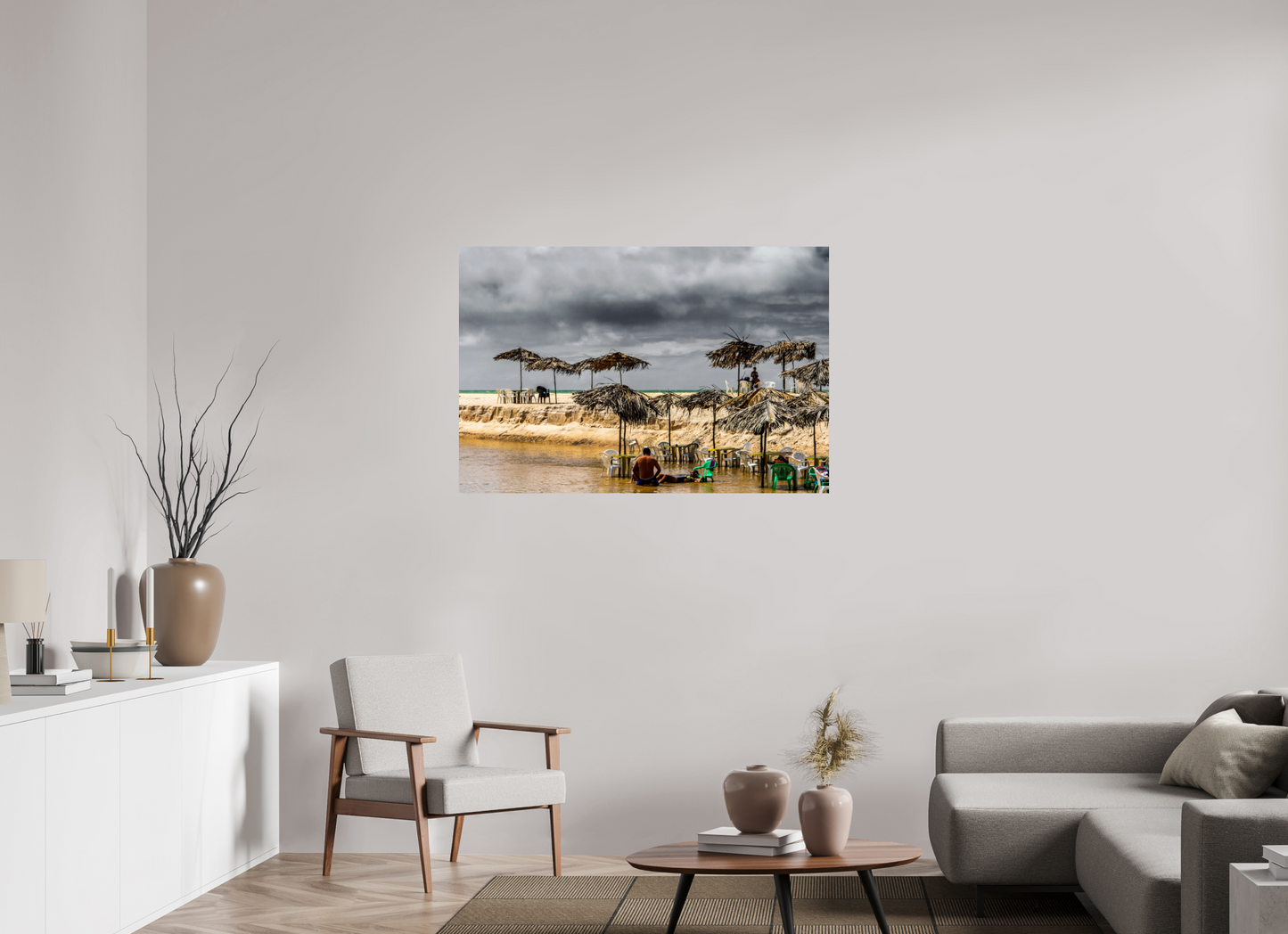 120 x 80 cm, Fine Art Print auf Alu-Dibond ohne Aufhang Praia Bela - Pitimbu - PB #2