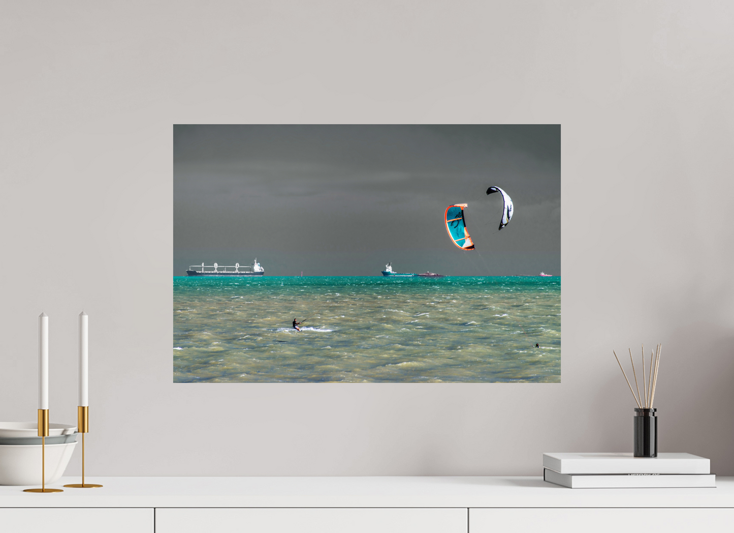 60 x 40 cm, Fine Art Print auf Alu-Dibond ohne Aufhang Praia de Camburi - Vitória - ES. #2