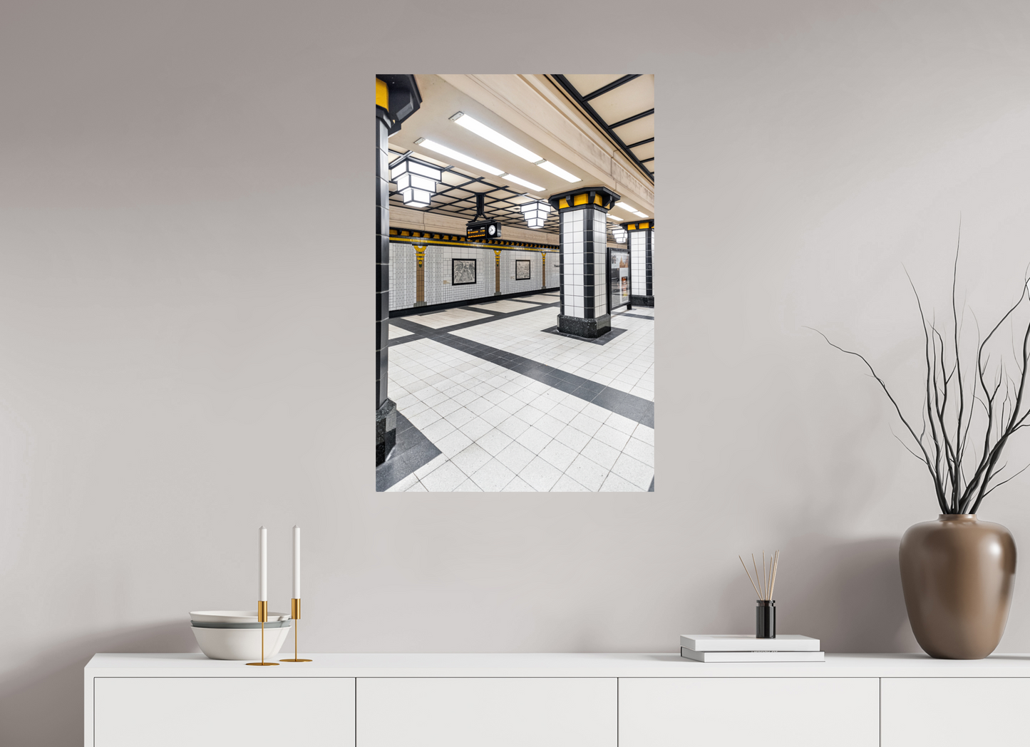 60 x 90 cm, Fine Art Print Metallic Edition Paracelsus-Bad #4 Berlin